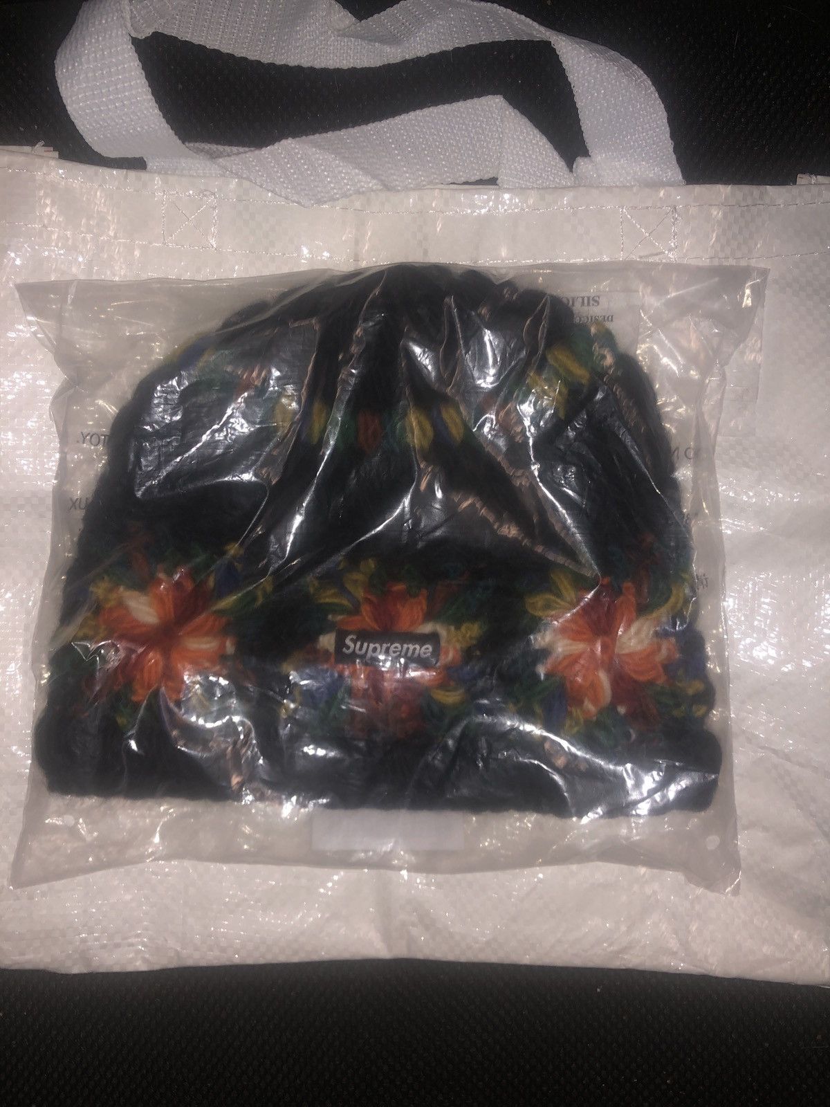 Supreme Supreme Black Crochet Beanie SS25 Size ONE SIZE - 1 Thumbnail