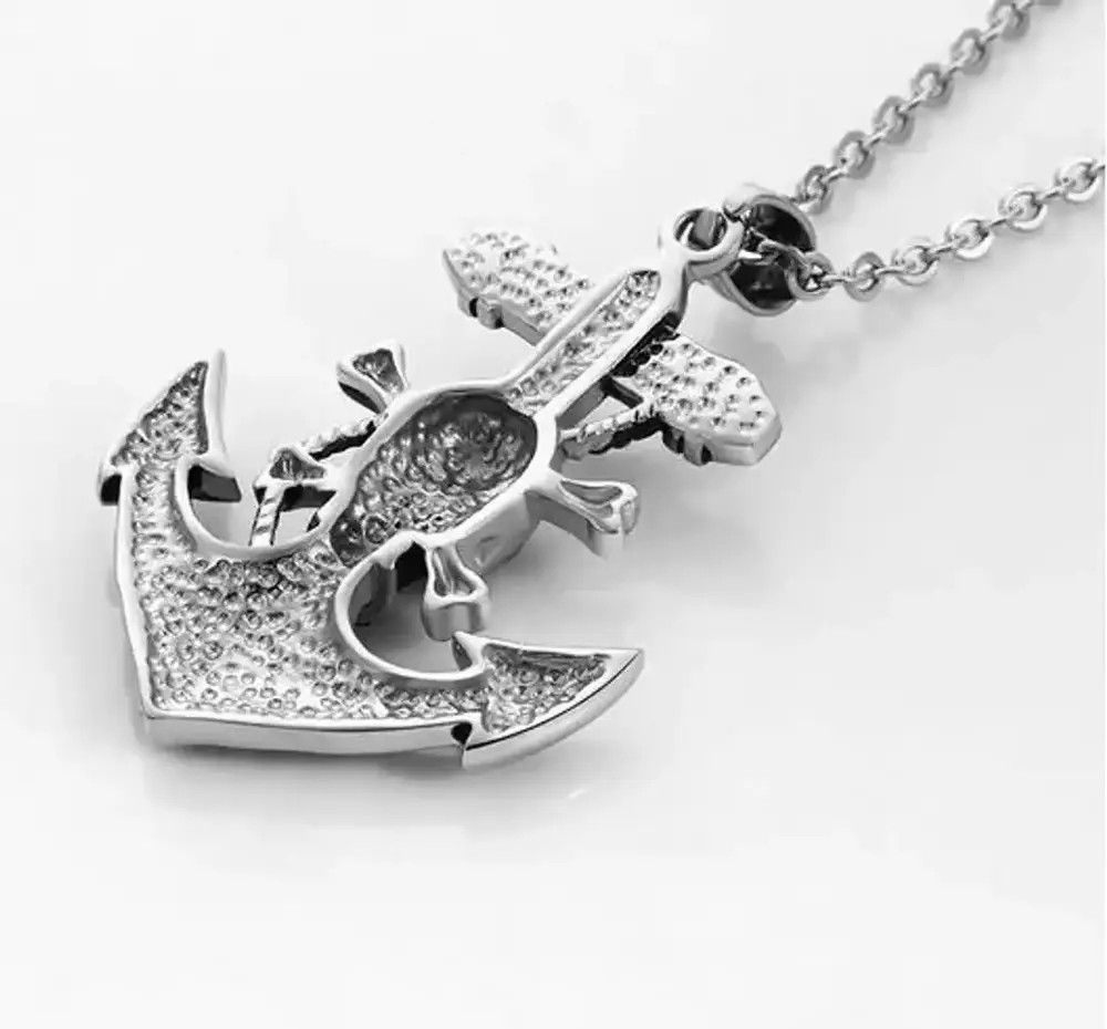 Jewelry Pirate Skull Necklace Size ONE SIZE - 2 Thumbnail