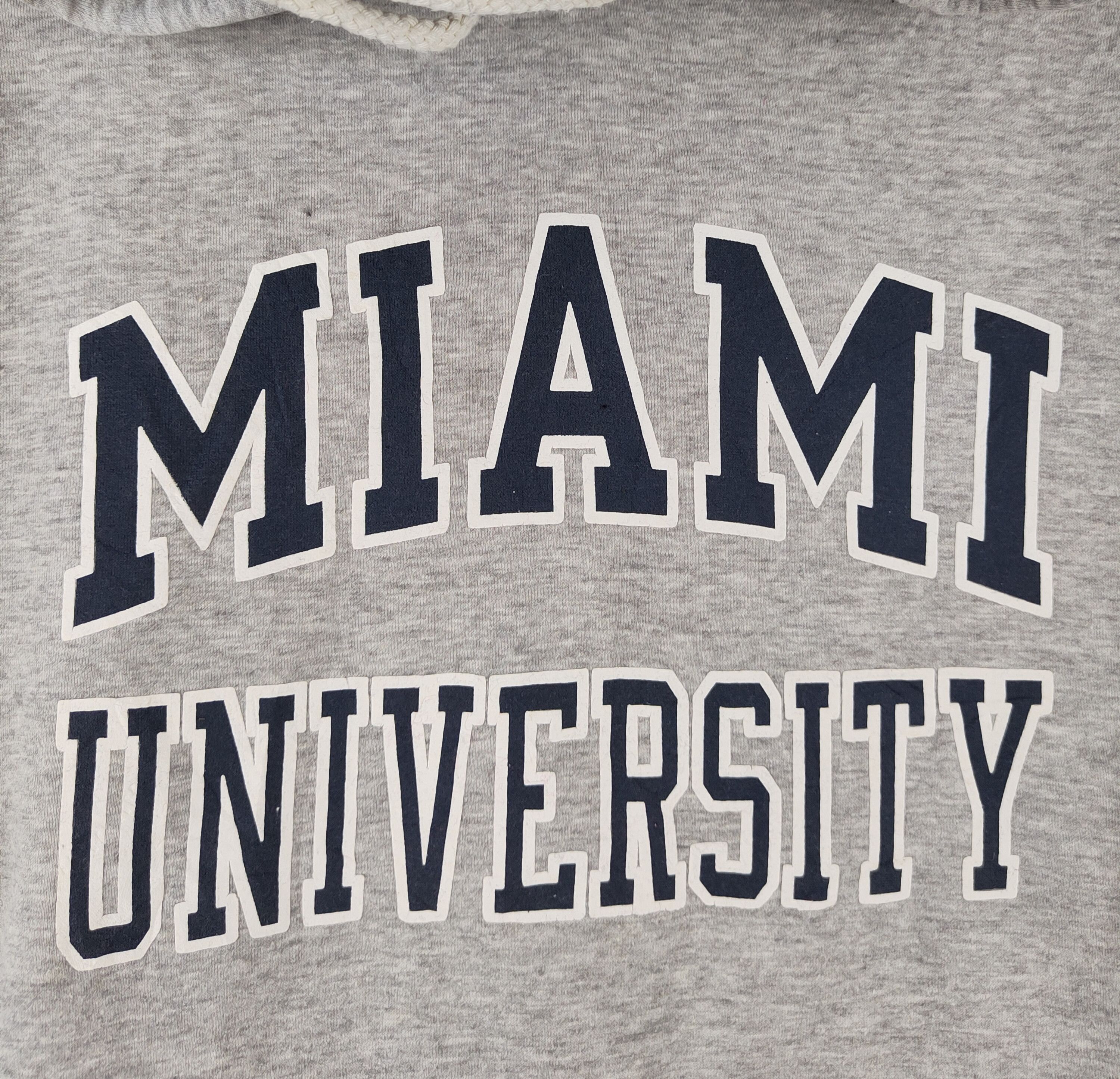 Vintage Miami University Gray Hoodie Sweatshirts #S2398 Size US M / EU 48-50 / 2 - 2 Thumbnail