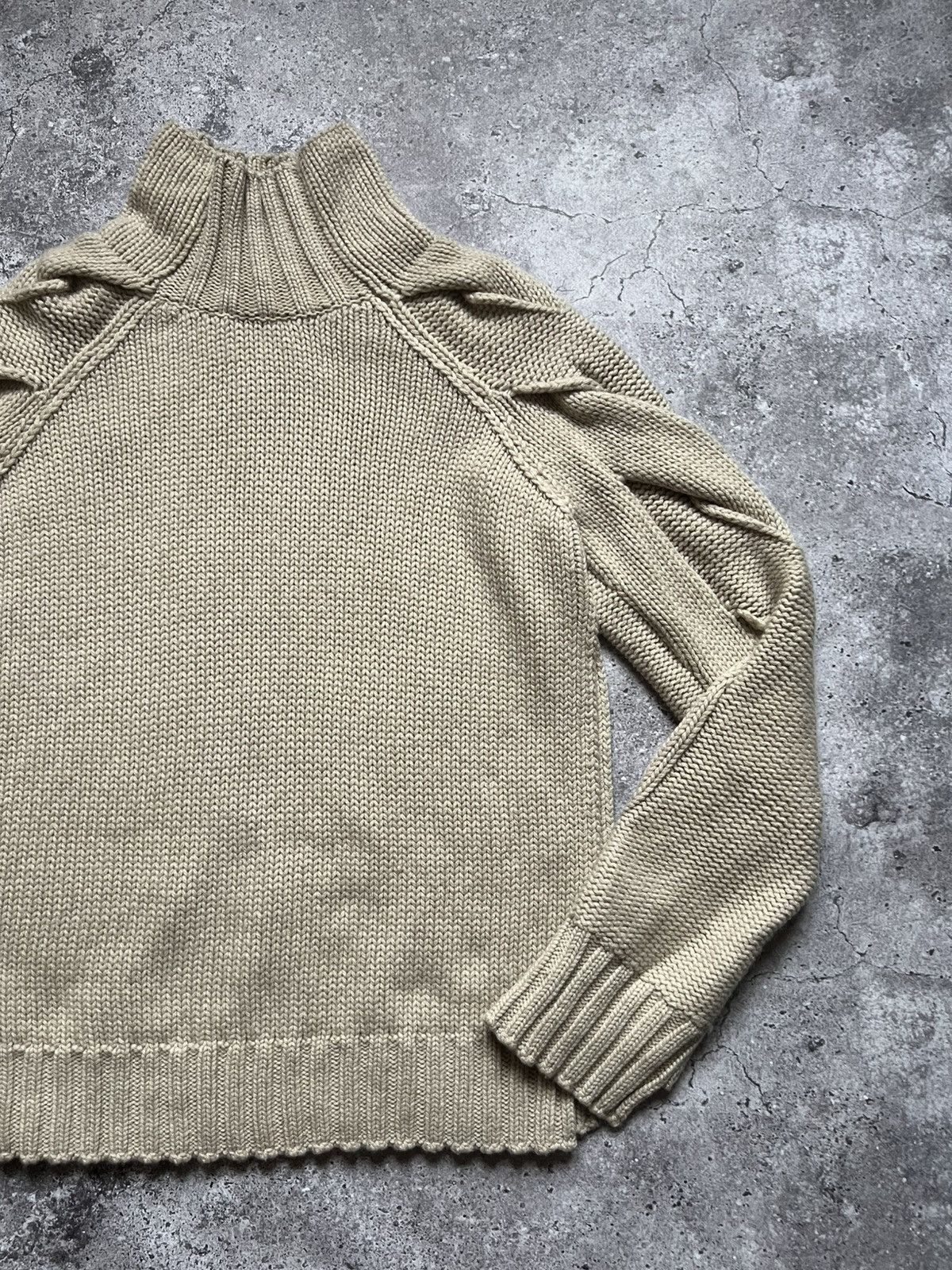 Burberry Burberry Knitted Asymetrical Sample Sweater Made in Italy Size L / US 10 / IT 46 - 3 Thumbnail