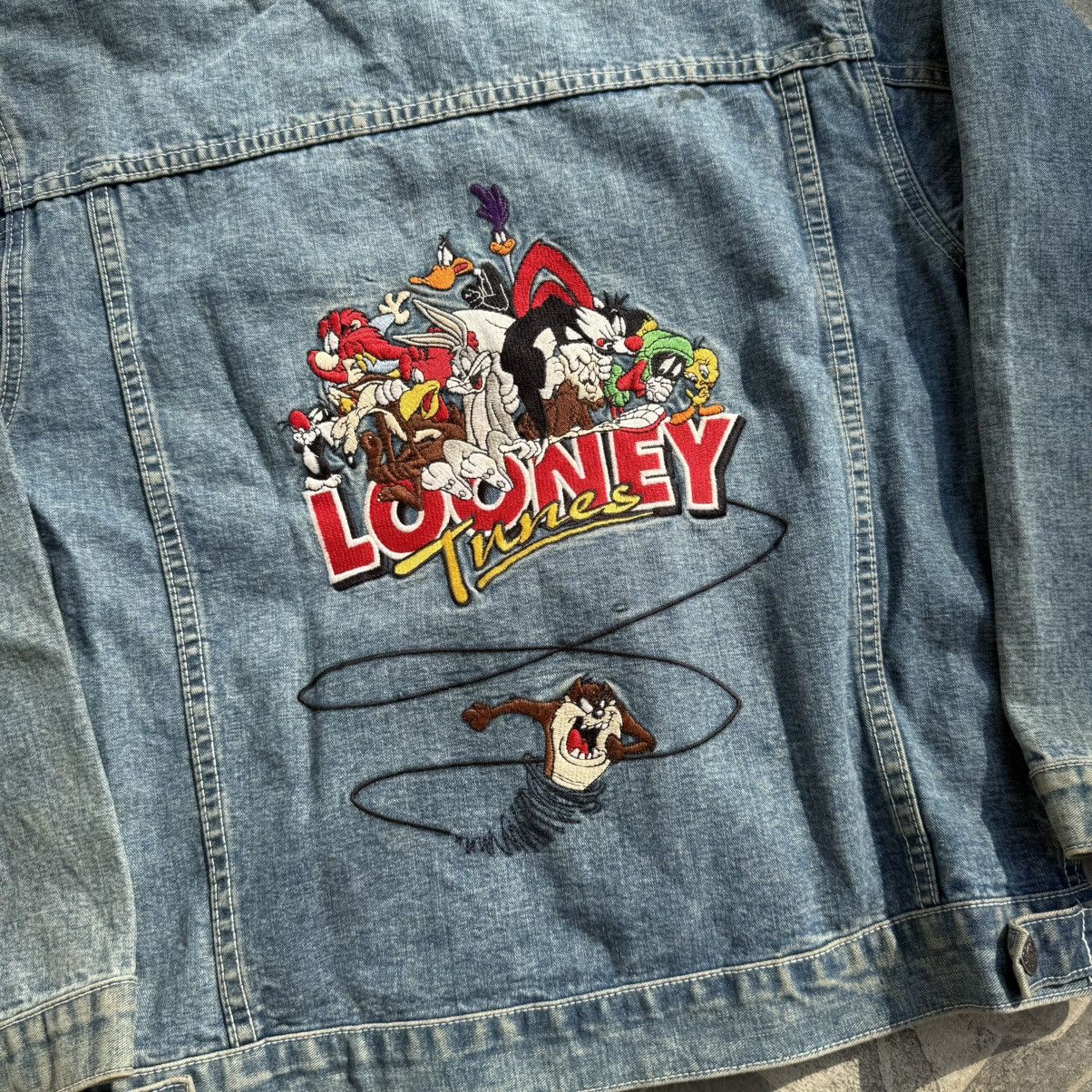 Warner Bros Warner bros Denim Jacket 1997 Size US XL / EU 56 / 4 - 3 Thumbnail