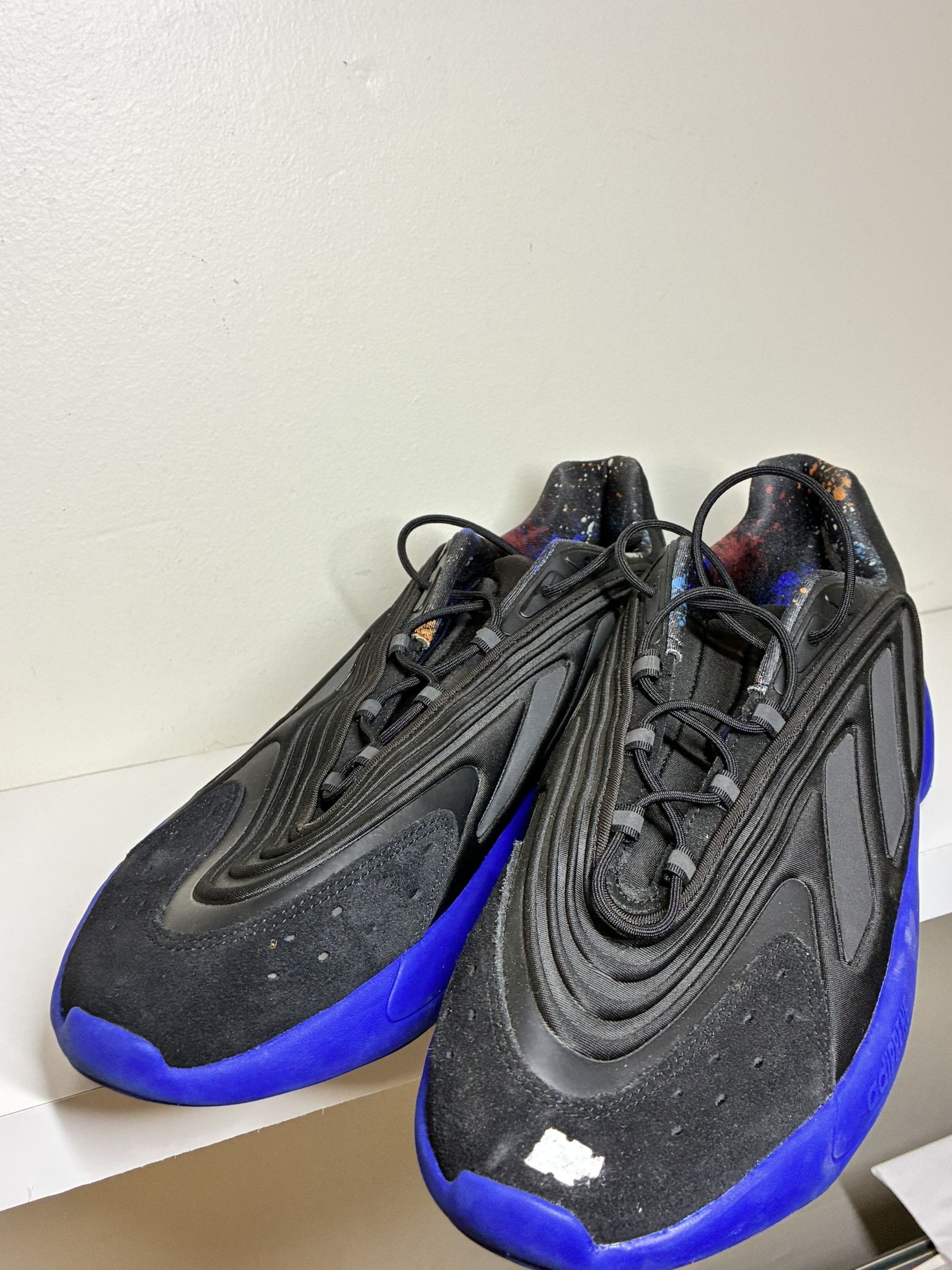 Adidas Adidas Originals Ozelia Black Lucid Blue ID9765 Adiprene Size US 14 / EU 47 - 5 Thumbnail
