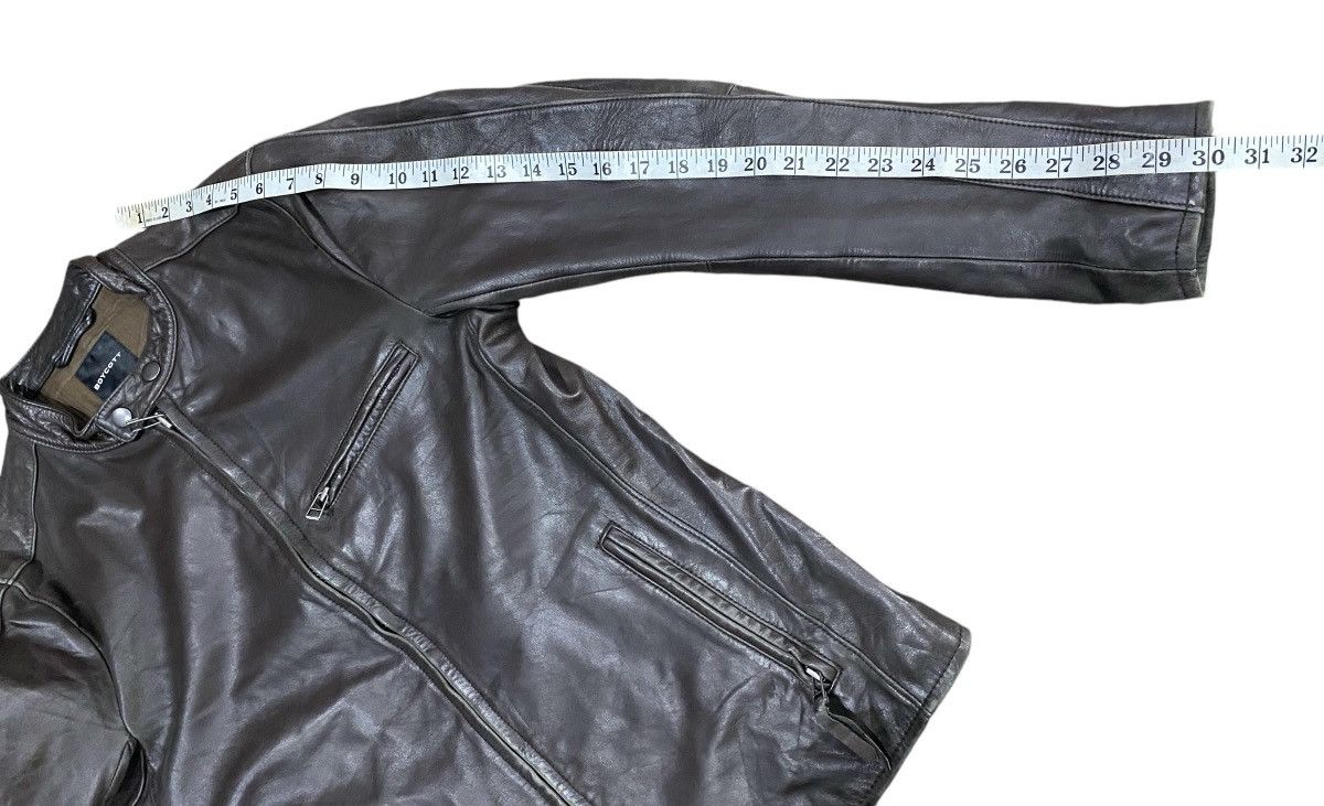 Boycott Rare🔥BOYCOTT Leather Zipper Jacket Vintage Size US S / EU 44-46 / 1 - 21 Thumbnail