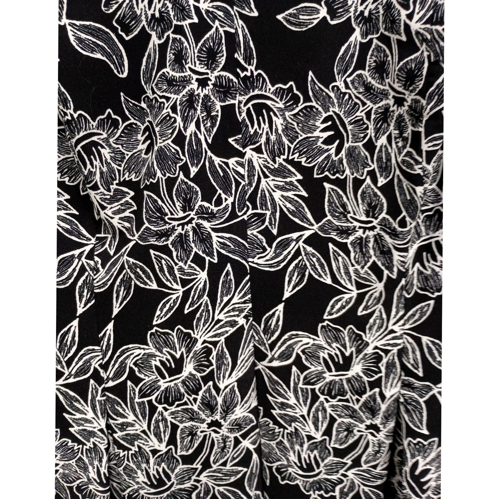 Ralph Lauren Lauren Ralph Lauren Dress Womens 18W Black Floral Sleeveless Midi Timeless Size XXL / US 16-18 / IT 52-54 - 4 Thumbnail