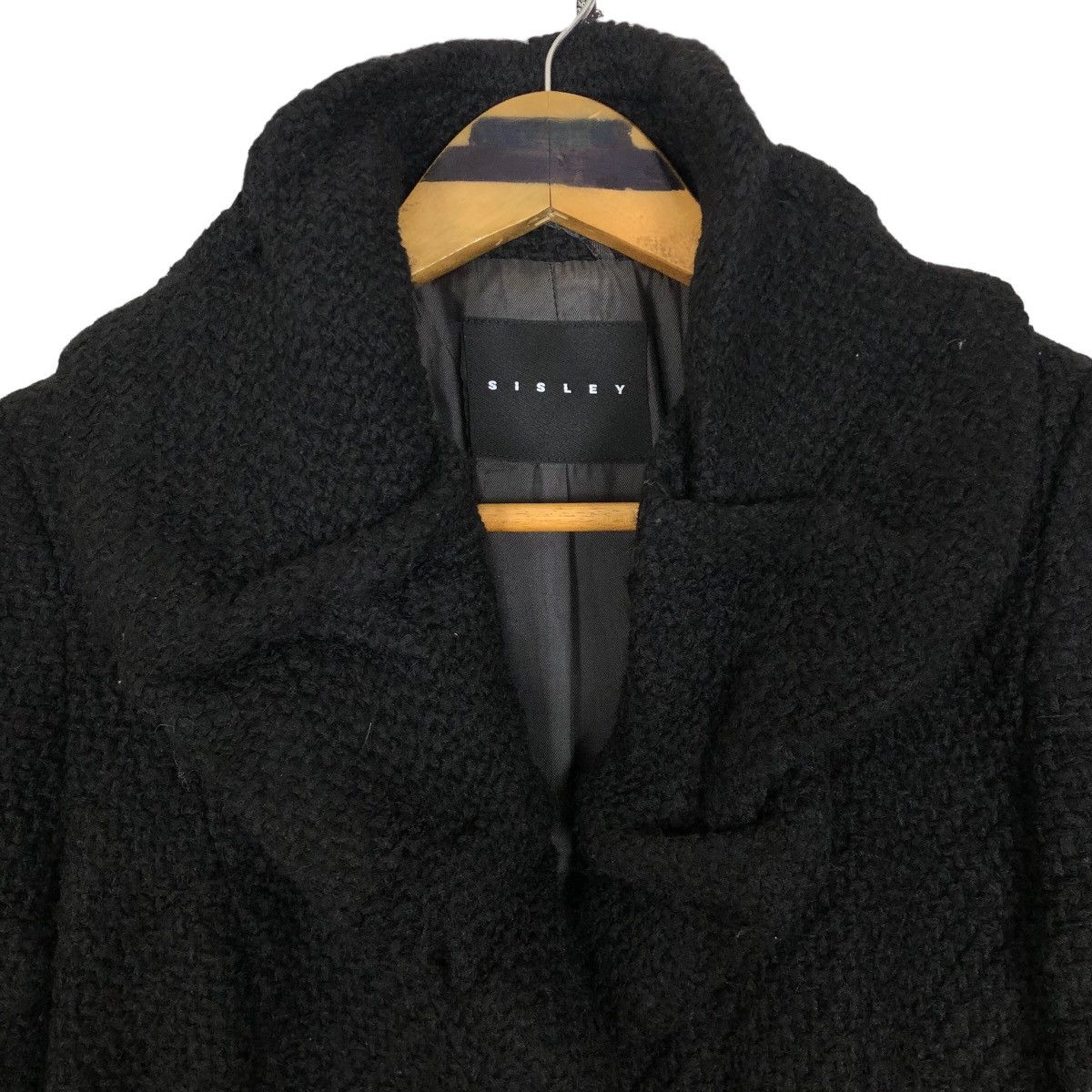 Sisley Sisley Wide Collar Wool Car Coat Parka Light Jacket Size M / US 6-8 / IT 42-44 - 7 Thumbnail