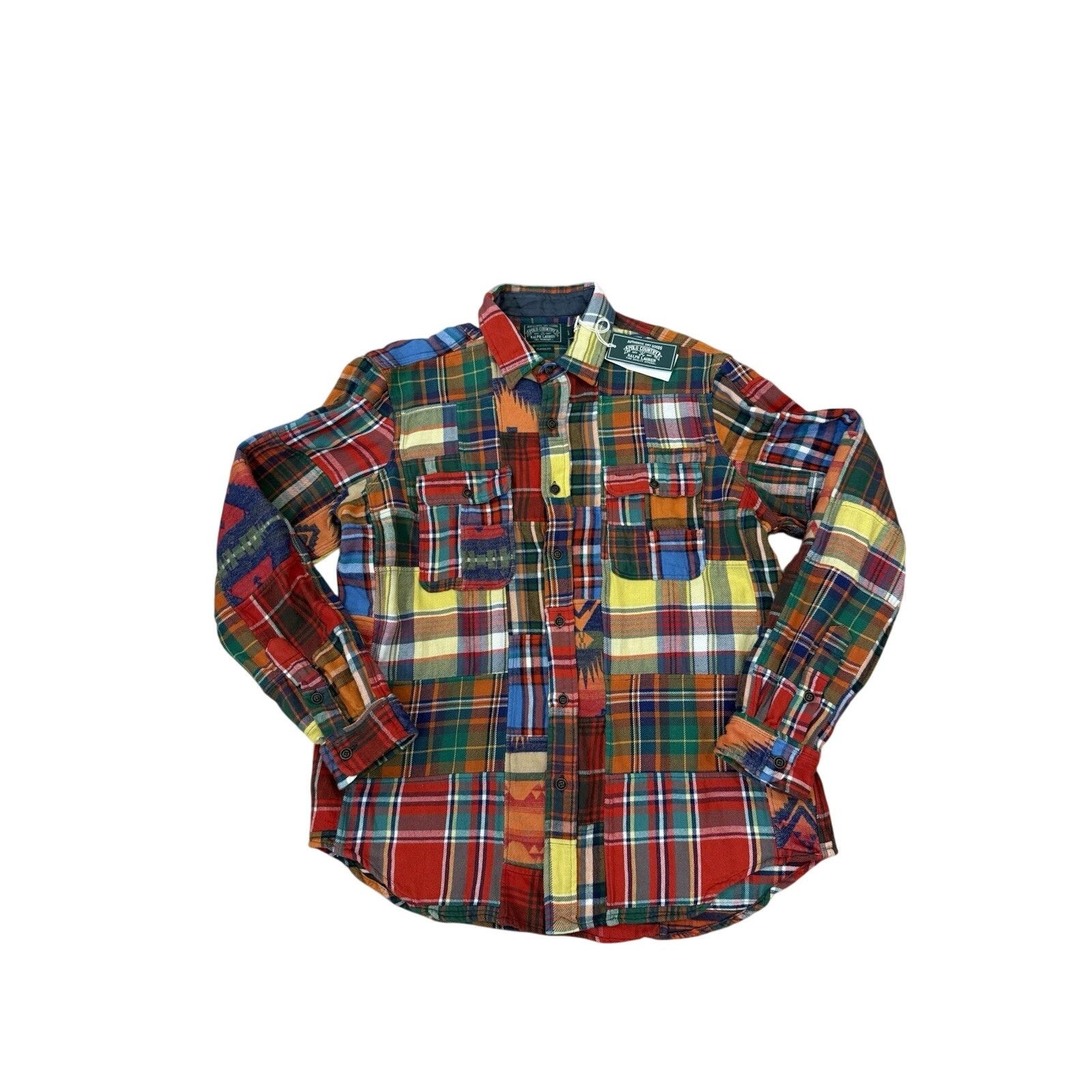 Polo Ralph Lauren Polo Ralph Lauren Patchwork Country Dry Goods Flannel Shirt Size US L / EU 52-54 / 3 - 1 Thumbnail