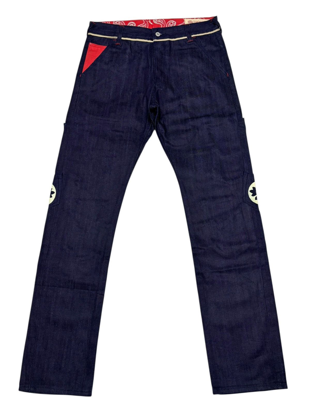 Kapital RARE❗️EVIS MULTI POCKET DENIM JEANS Size US 33 - 4 Thumbnail
