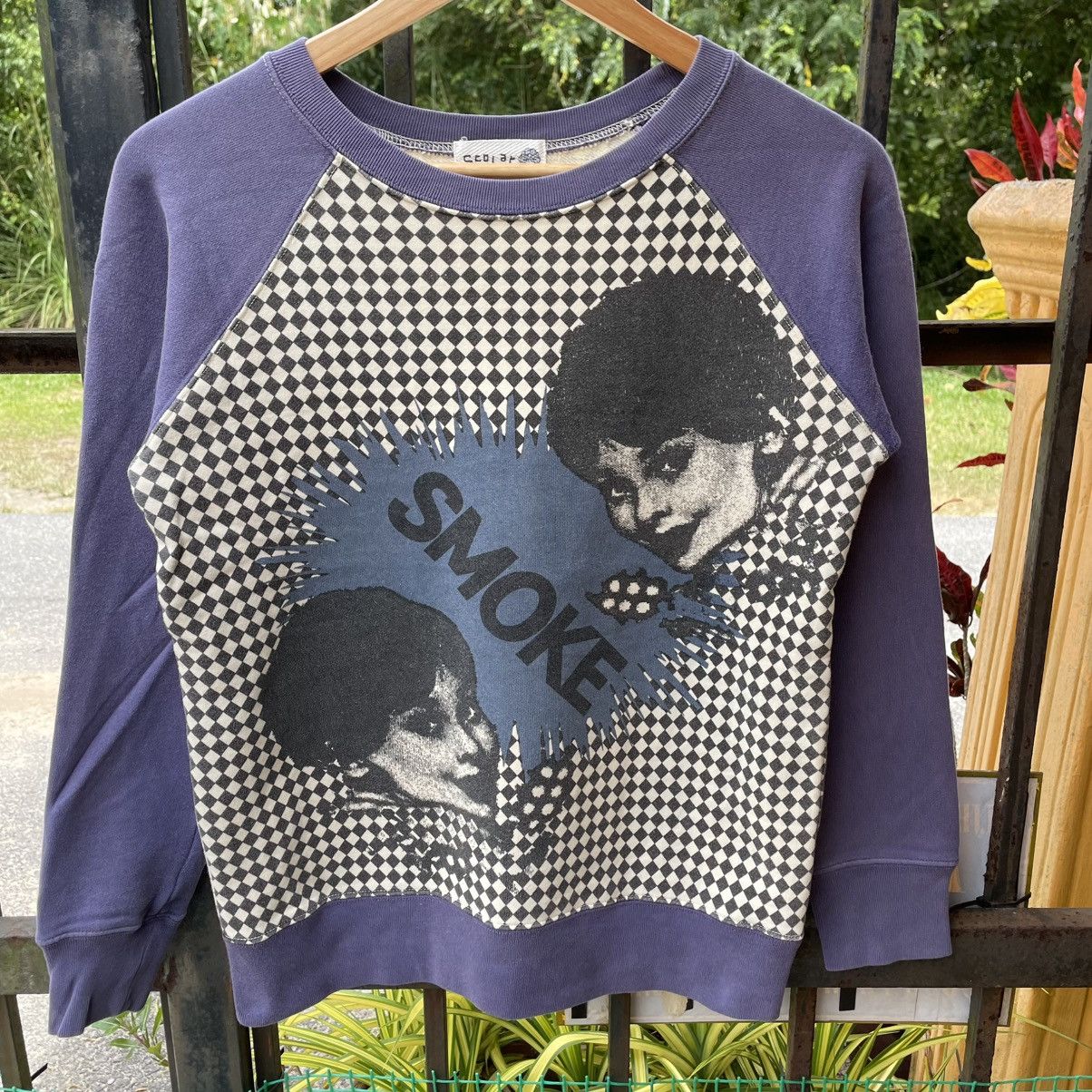 Japanese Brand 🔥🇯🇵Scolar Checkerd Pop Art Smoke Design Sweatshirts Size US XS / EU 42 / 0 - 4 Thumbnail