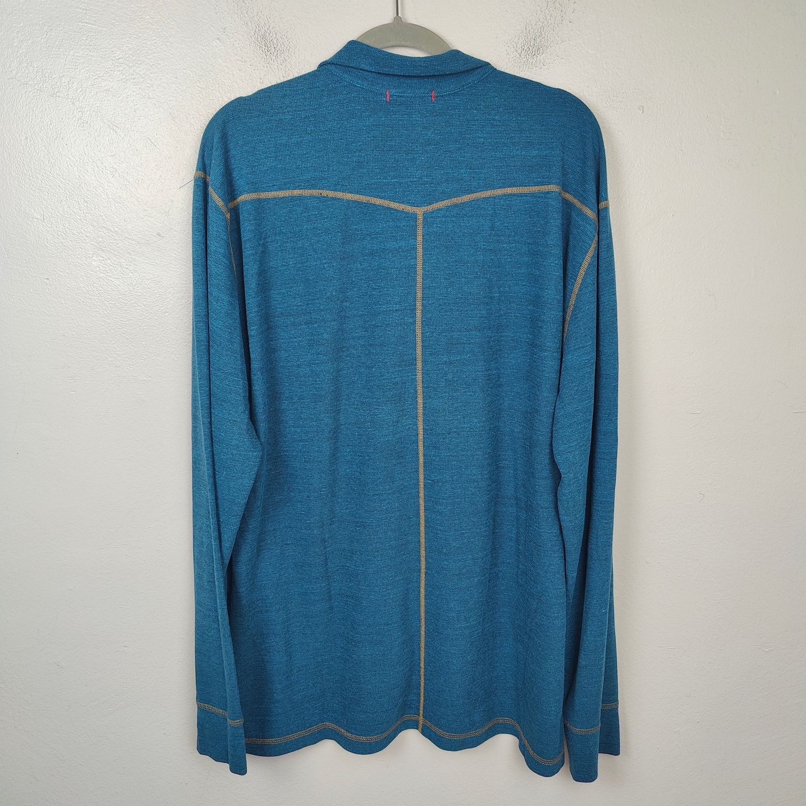 Agave Agave Julias 1/4 Zip Sweater Men XXL Blue NWT AgaveLux Size US XXL / EU 58 / 5 - 3 Thumbnail