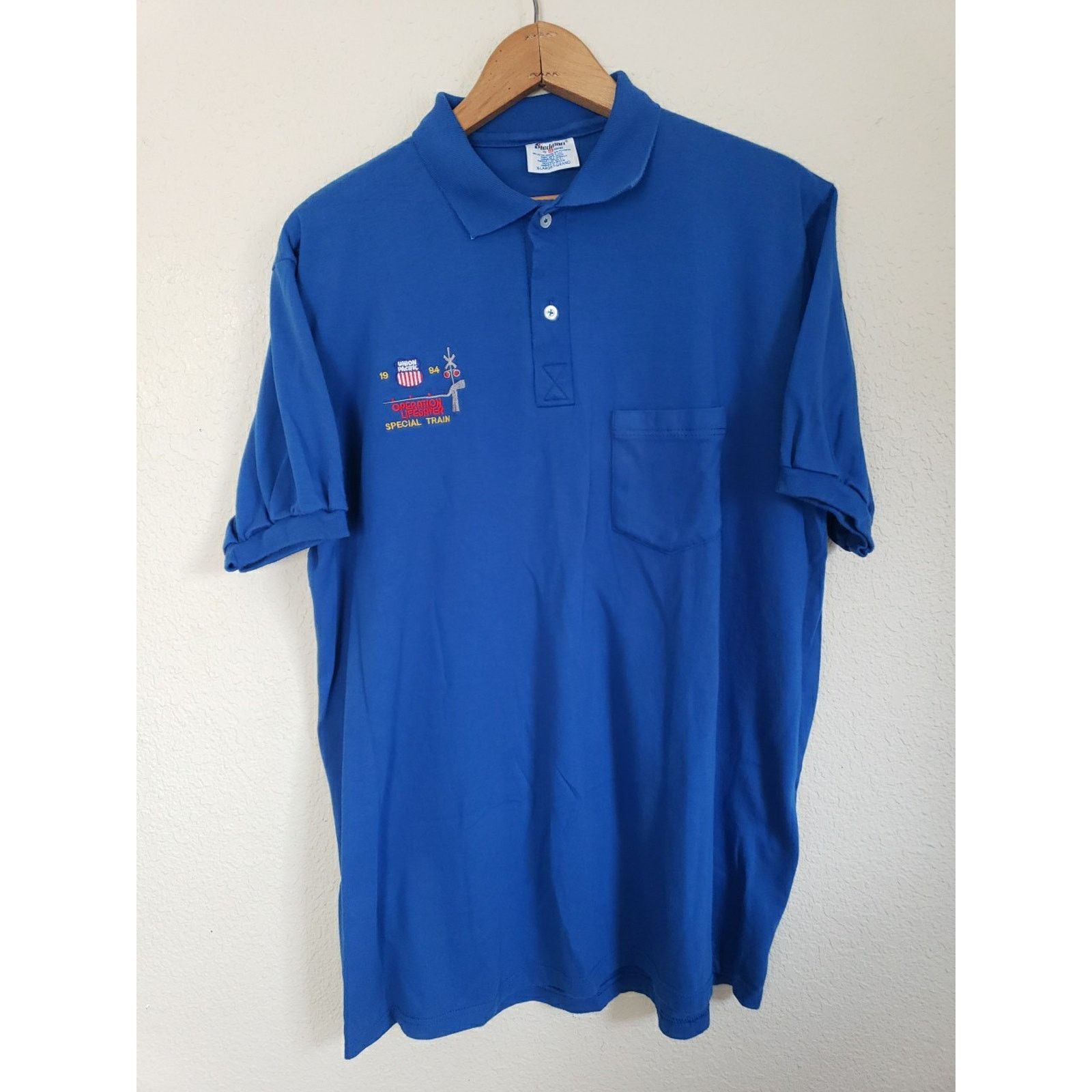 Vintage Vintage 90s Union Pacific Operation Lifesaver Train Polo XL Size US XL / EU 56 / 4 - 2 Thumbnail