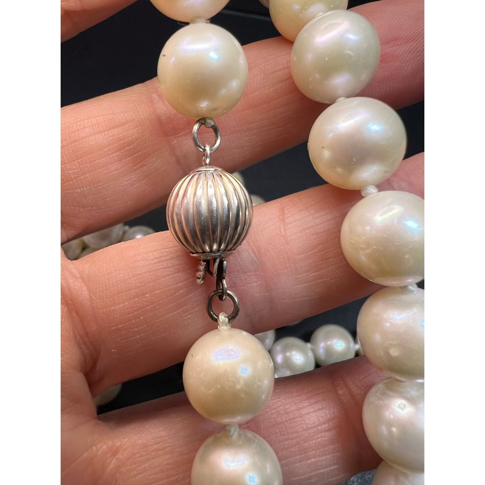 Other 10-11mm cultured pearl 36 in necklace with 925 silver clasp Size ONE SIZE - 5 Thumbnail