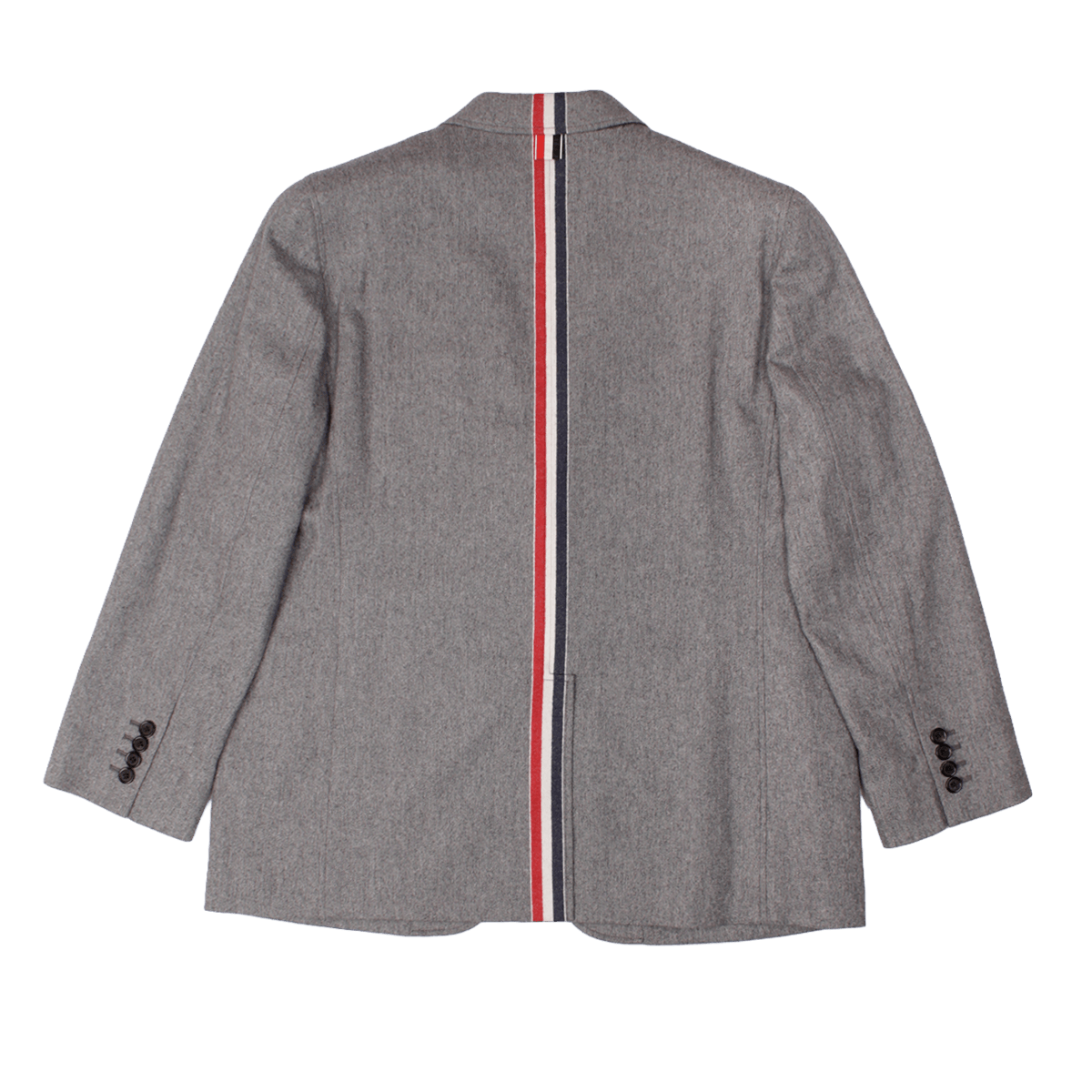 Thom Browne Grey Engineered RWB Stripe Wool Cashmere Suit Size 36R - 3 Thumbnail