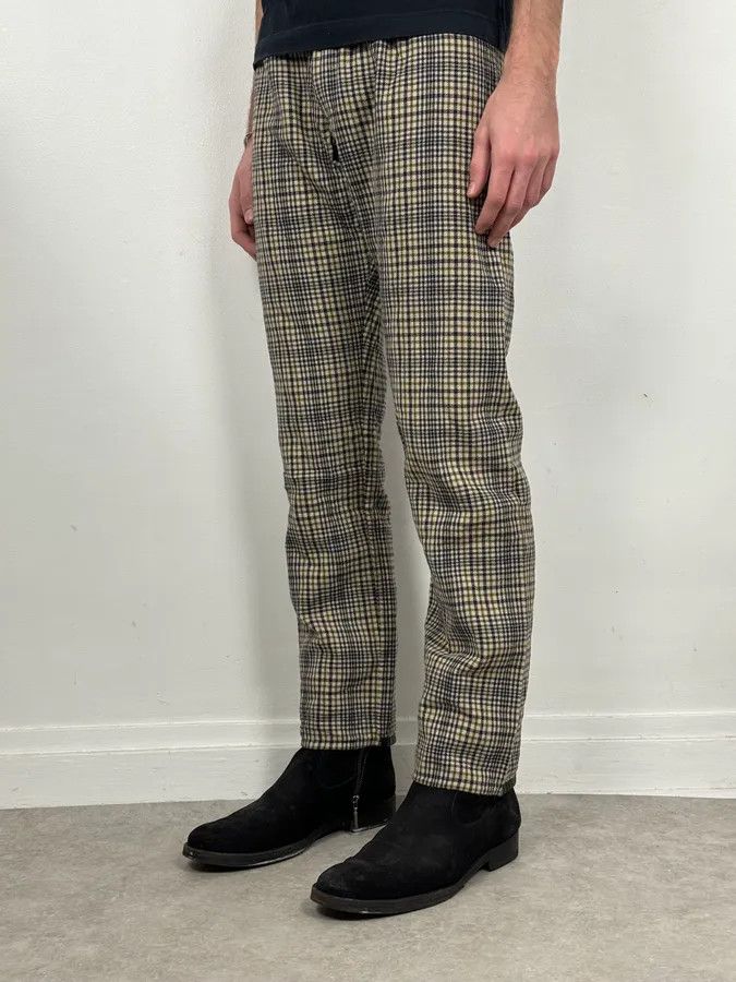 Jean Paul Gaultier 2000s Jean Paul Gaultier Beige Tartan Classy Pants Size US 30 / EU 46 - 3 Thumbnail
