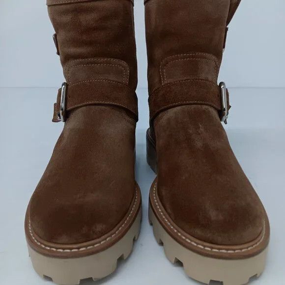 Jimmy Choo Jimmy Choo Youth II Shearling Lined Suede Biker Boots - EU36 Size US 6 / IT 36 - 10 Thumbnail