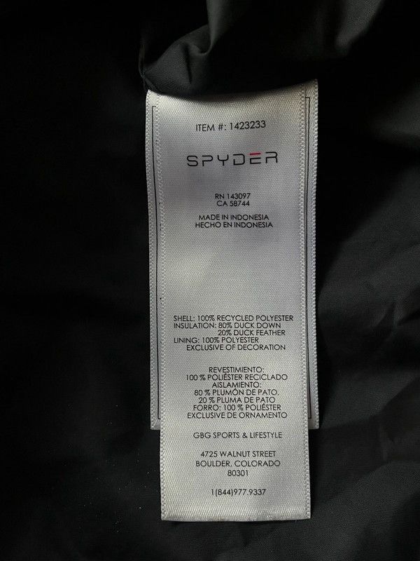 Spyder Spyder Puffer Jacket 2020 Made in Indonesia Sz XL Size US XL / EU 56 / 4 - 11 Thumbnail