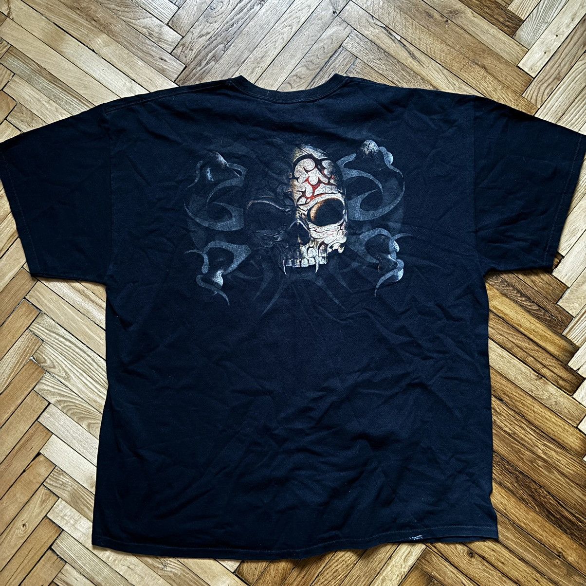 Hysteric Glamour × Tribal Streetwear × Vintage Vintage Tribal skull dead face Y2K punk T-shirt Size US XXL / EU 58 / 5 - 2 Thumbnail
