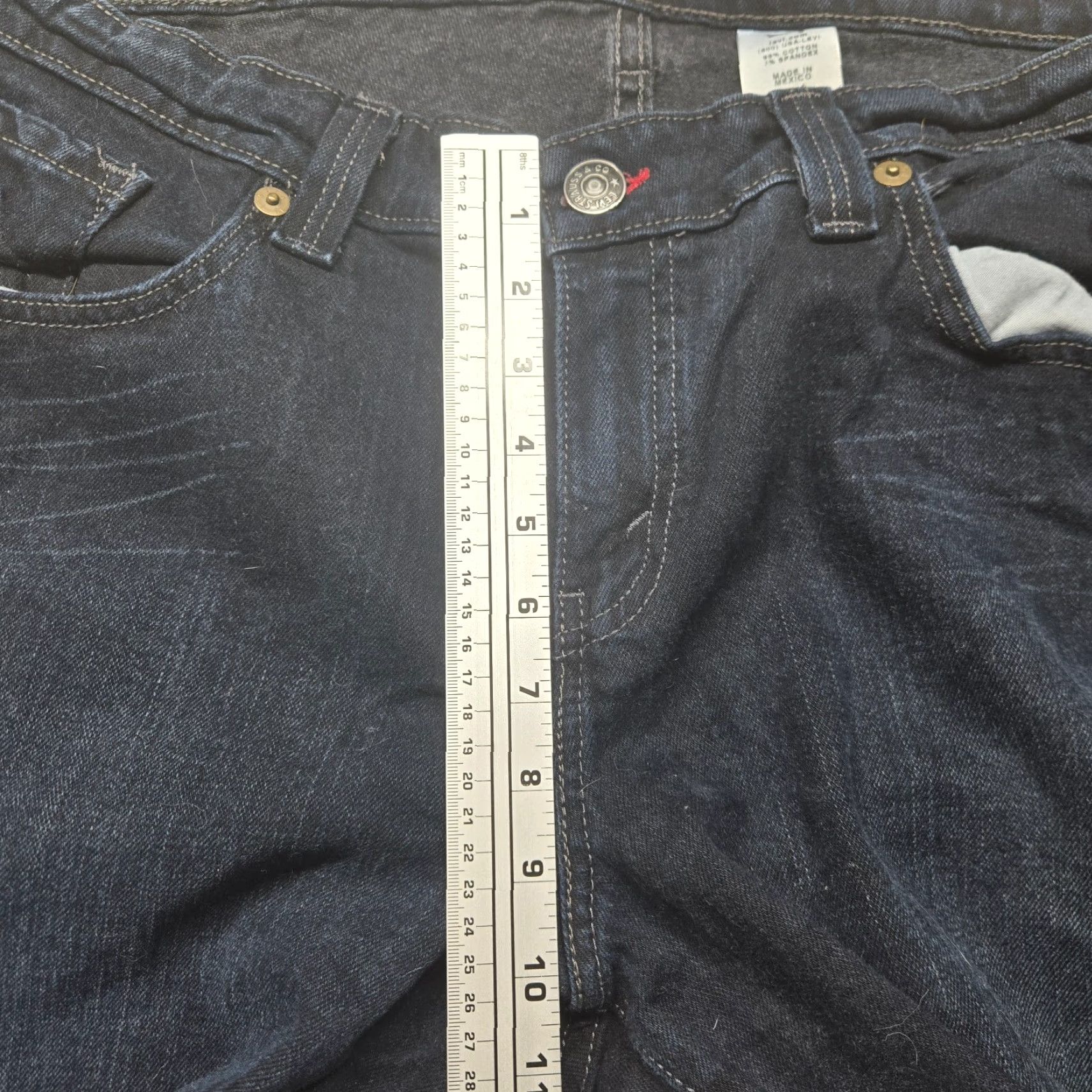 Levi's VINTAGE Levi's 503 Skinny Jeans Pants Women Plus Size 20 Black Denim Cotton 90s Size 42" / US 20 - 5 Thumbnail