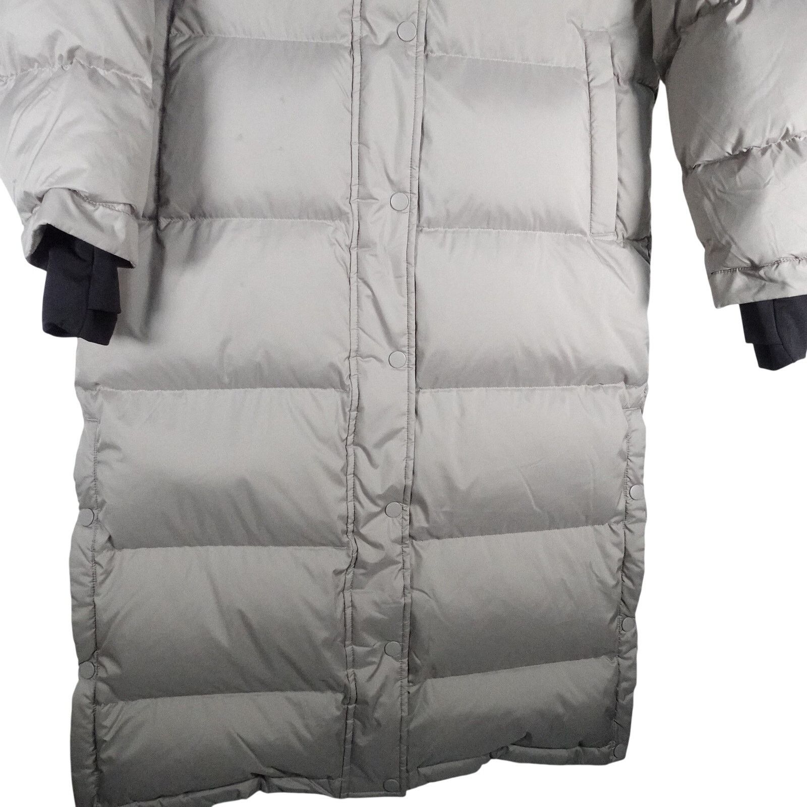 Quince Quince Flawed Small Responsible Down Long Puffer Jacket Gray Size S / US 4 / IT 40 - 3 Thumbnail