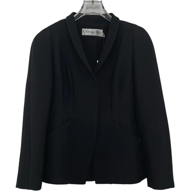 Dior Dior Black Cotton Women's Jacket Size XS 0089 Size XS / US 0-2 / IT 36-38 - 1 Thumbnail