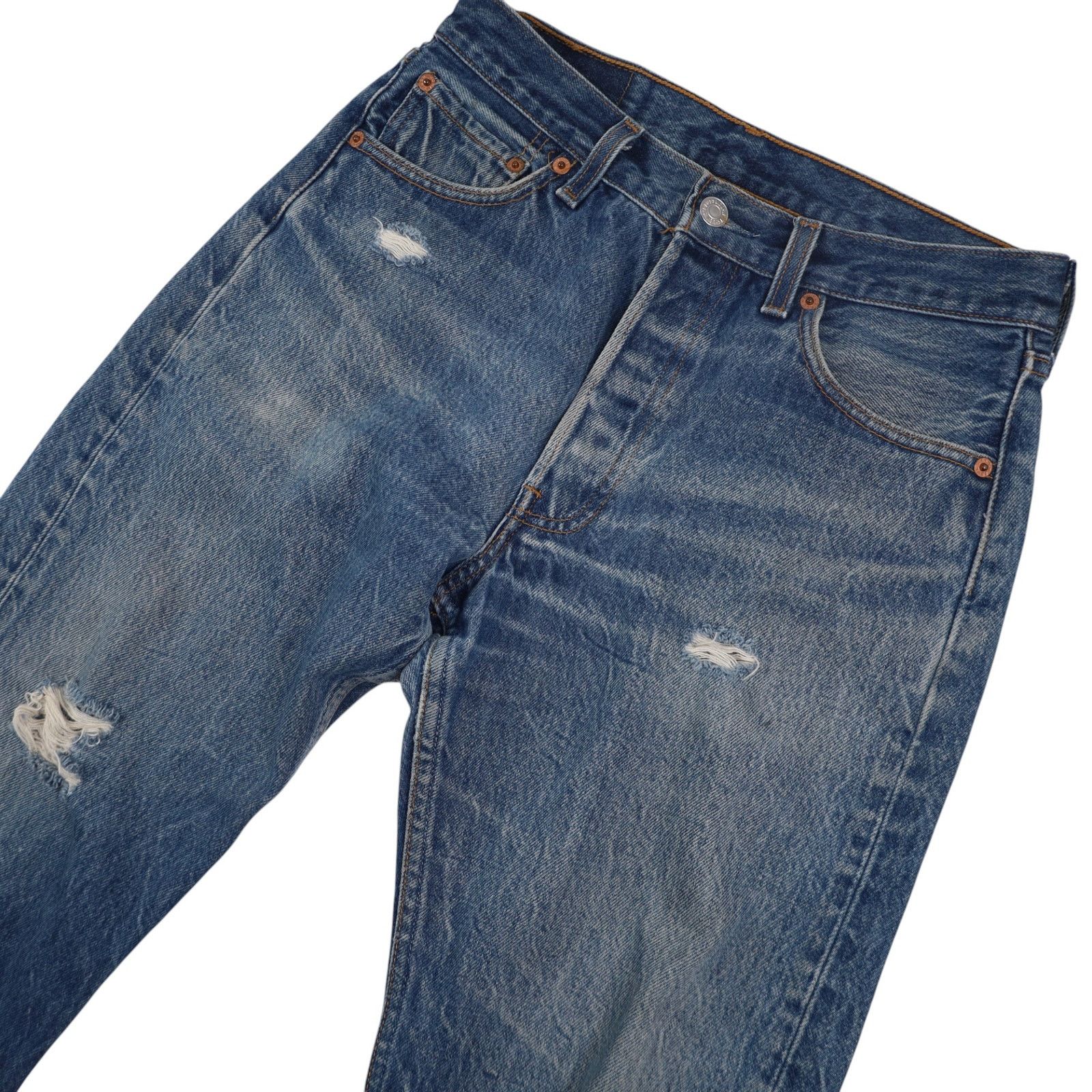 Levi's × Vintage Vintage Levis 501xx Lightly Distressed USA Made Denim Jeans Size US 30 / EU 46 - 2 Thumbnail