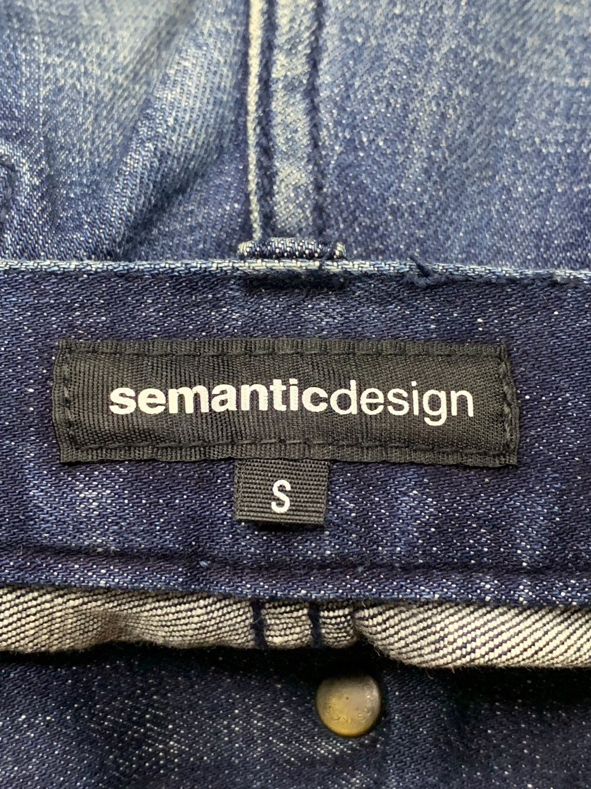 Japanese Brand × semanticdesign Vintage Japanese Semantic Design Indigo Mud Wash Jeans Size US 30 / EU 46 - 10 Thumbnail