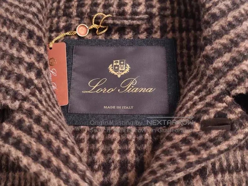 Loro Piana Loro Piana Houndstooth Pattern Coat, Wool and Alpaca Blend Size M / US 6-8 / IT 42-44 - 7 Thumbnail