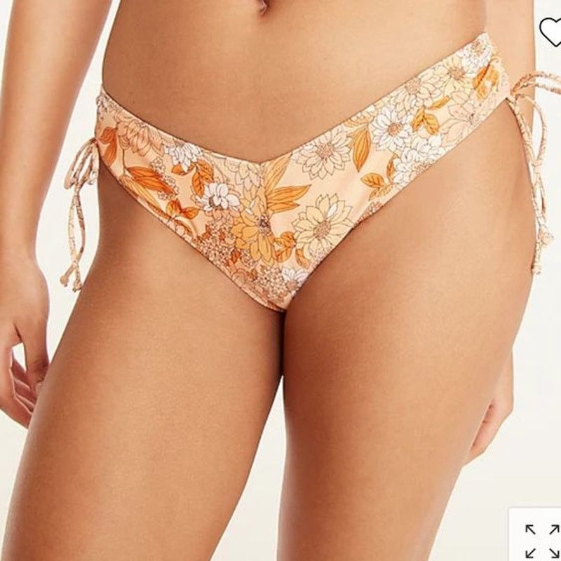 J.Crew J. Crew Hipster curved-waist cheeky bikini bottom floral S Size ONE SIZE - 1 Thumbnail