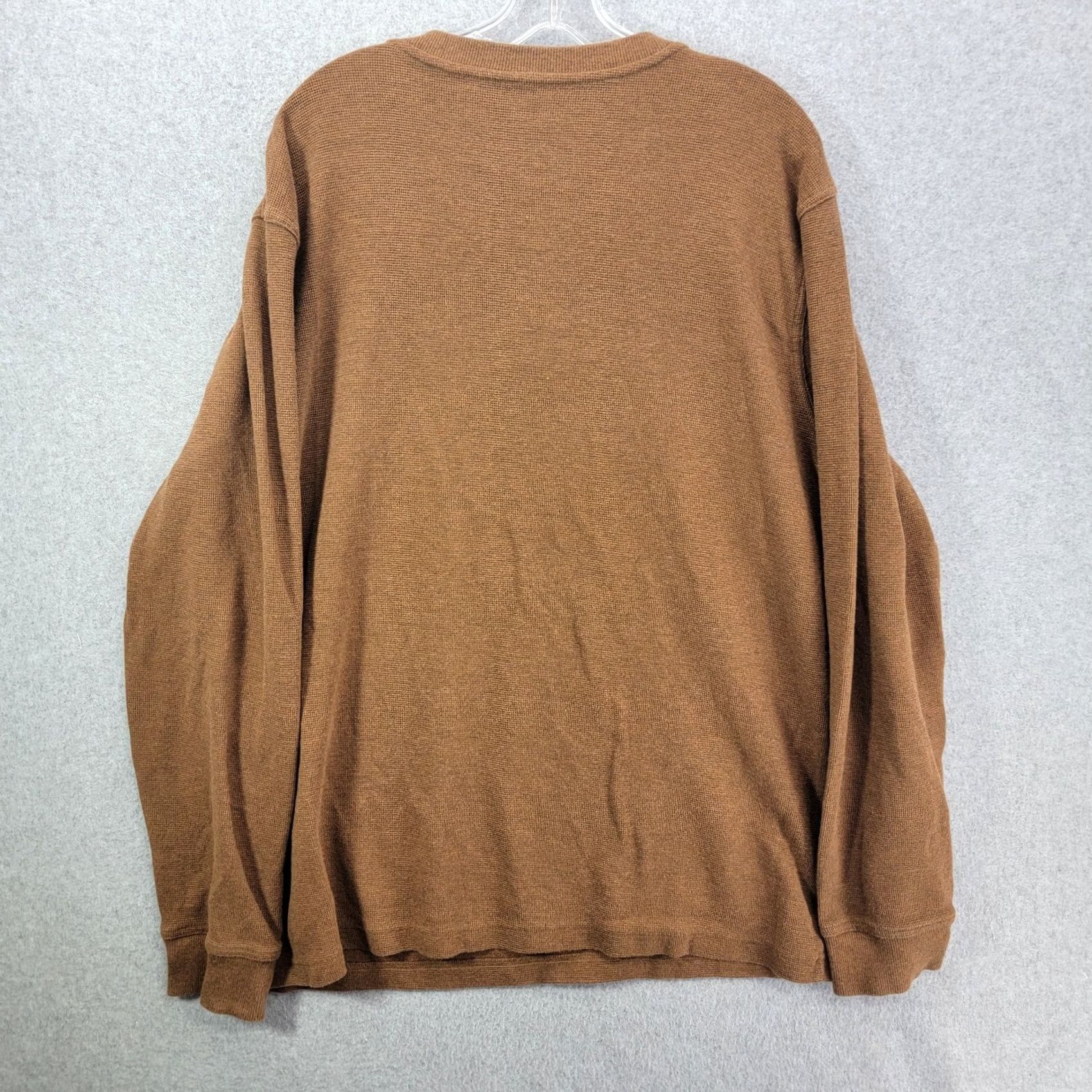 Vintage L.L. Bean Long Sleeve Thermal Shirt Mens XL Brown Buttons waffle Size US XL / EU 56 / 4 - 5 Thumbnail