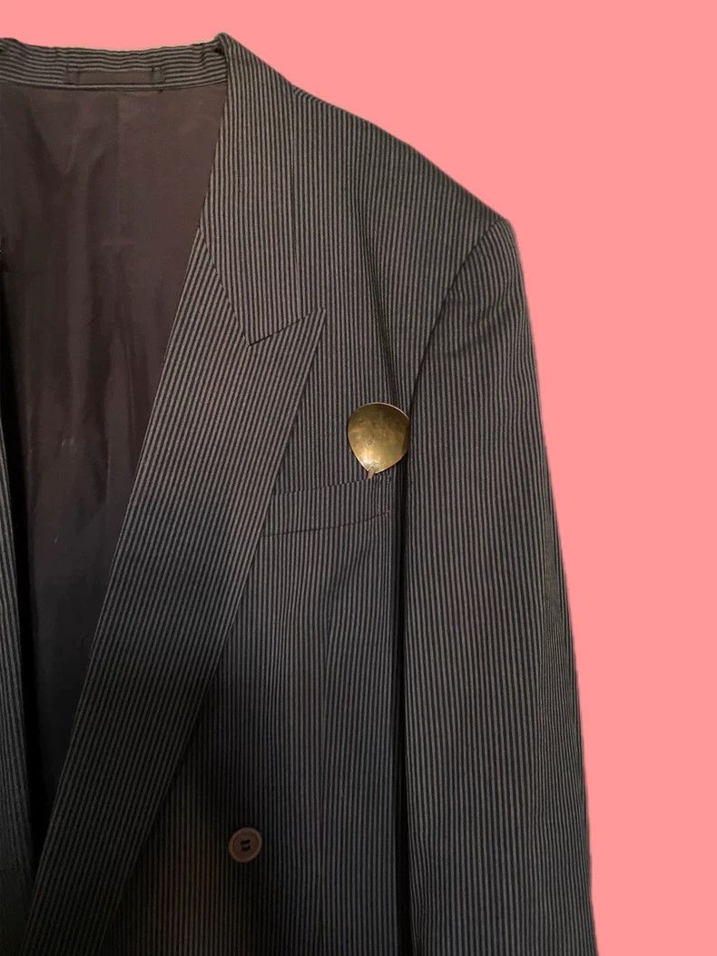 Issey Miyake issey miyake size:L striped suit Size 34S - 3 Thumbnail