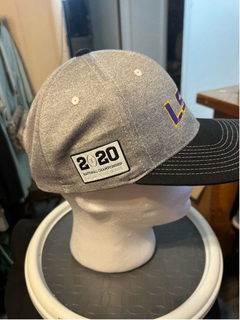 Zephyr Unisex Zephyr LSU Hat Adjustable Gray/Black Size ONE SIZE - 4 Thumbnail