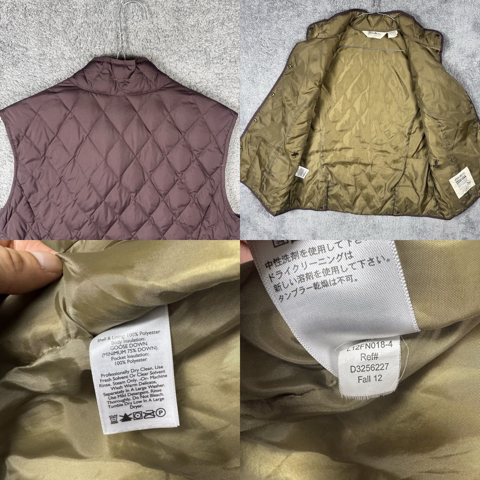 Eddie Bauer VINTAGE Eddie Bauer Vest Womens L Premium 550 Goose Down Lightweight Quilted Cargo Hike Extra? Size L / US 10 / IT 46 - 8 Thumbnail