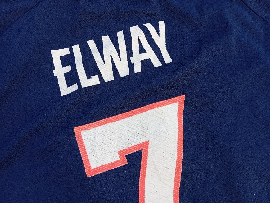 Logo 7 VTG 90s NFL Denver Broncos Elway #7 Jersey 🏈🏟️ Size US L / EU 52-54 / 3 - 3 Thumbnail