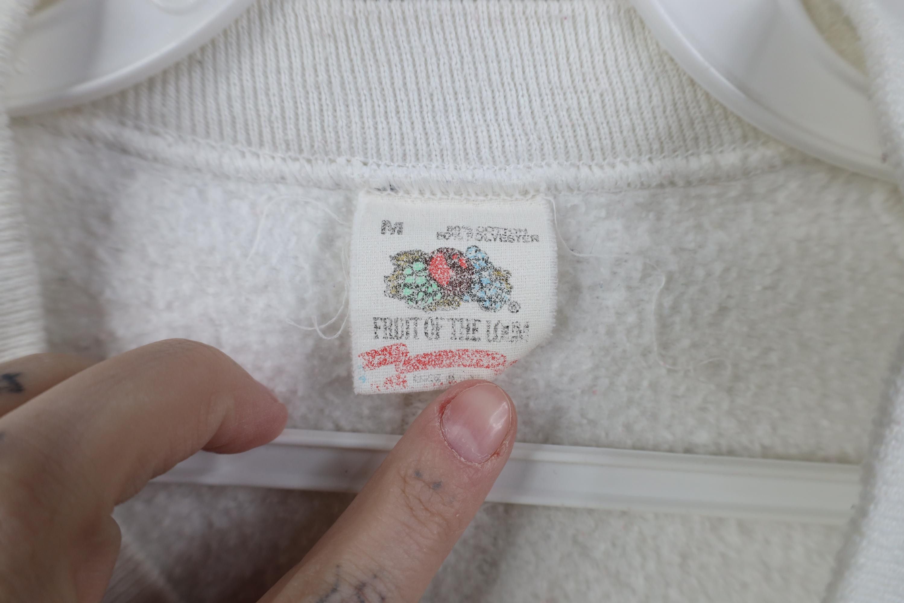 Vintage Vintage 80s 90s Streetwear Blank Raglan Sweatshirt White USA Size M / US 6-8 / IT 42-44 - 6 Thumbnail