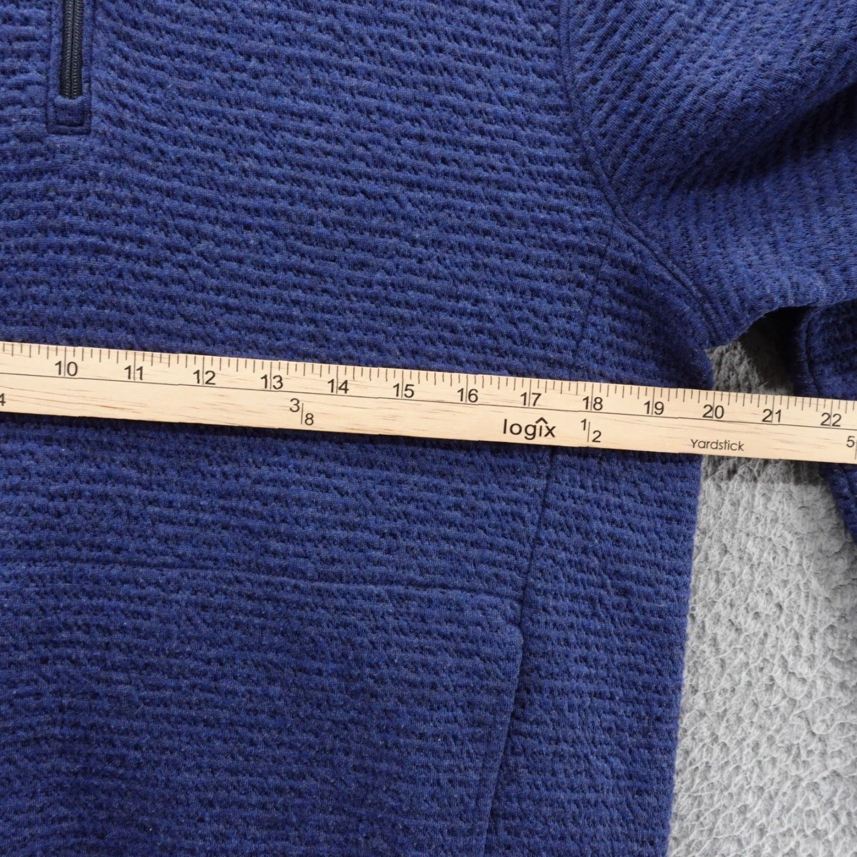 Vintage VRST Mens Blue Textured Quarter Zip Pullover Sweatshirt Small NEW 8 Size US S / EU 44-46 / 1 - 6 Thumbnail