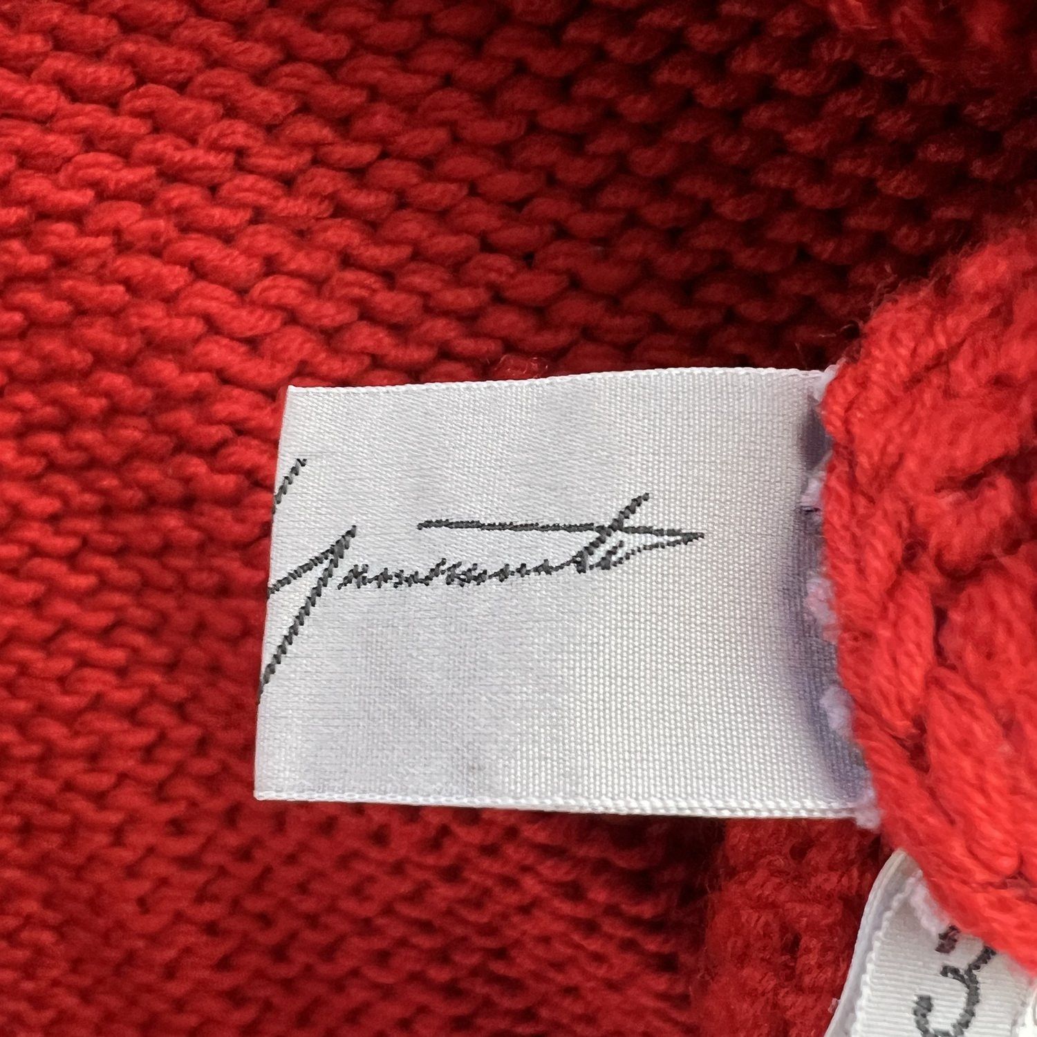 Yohji Yamamoto Yohji Yamamoto FW01 Red Turtleneck Size US L / EU 52-54 / 3 - 6 Thumbnail