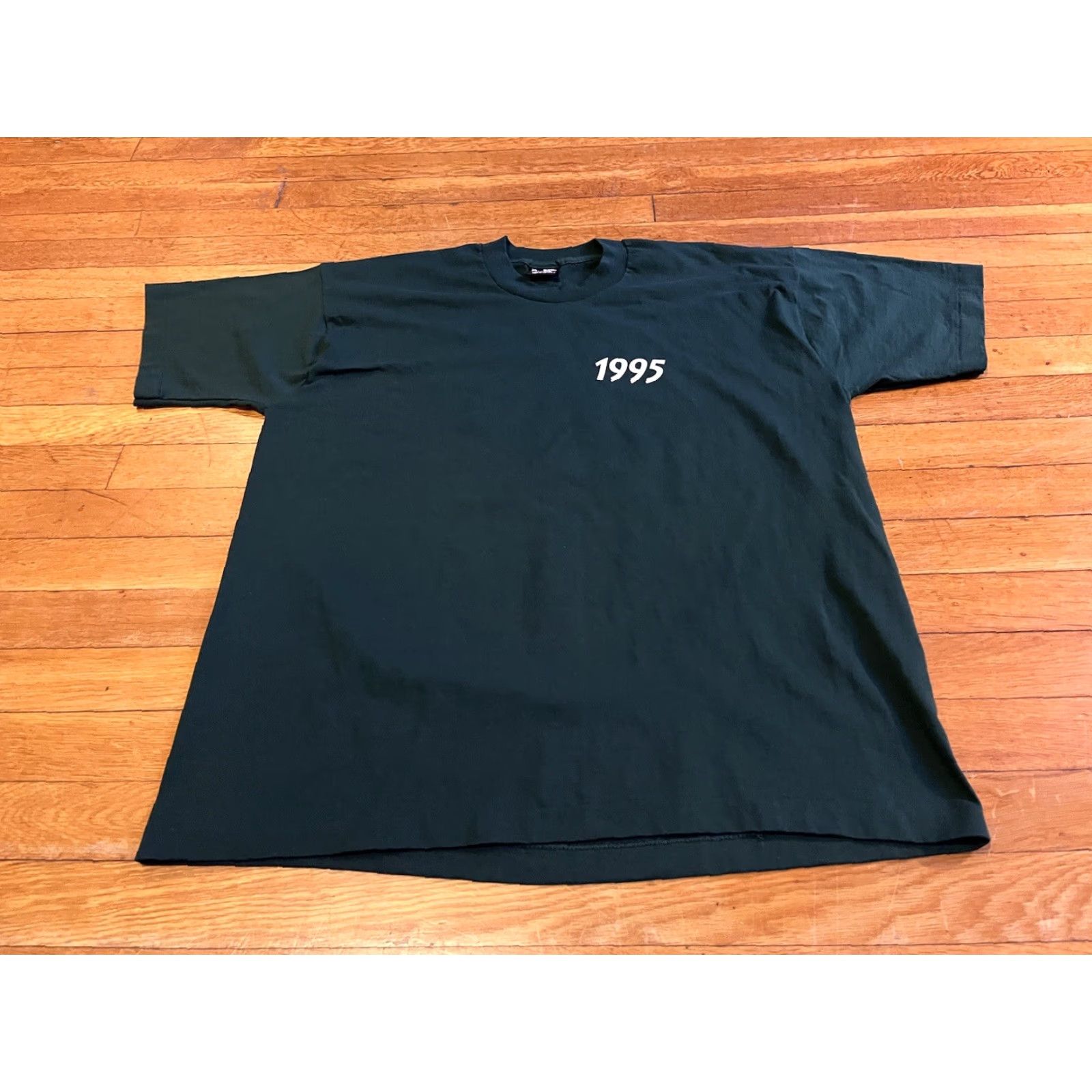 Fruit Of The Loom VINTAGE Camp Weitzel Lake Champlain Wesport New York 1995 Shirt Men’s XL Green T-Shirt Graphic Print Logo Double-Sided Size US XL / EU 56 / 4 - 3 Thumbnail