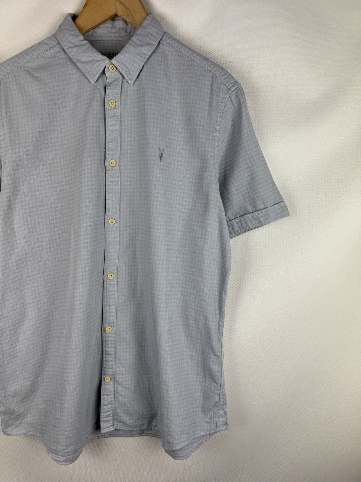 Allsaints Allsaints Sanborn SS Short Sleeve Checked Button Up Shirt Size US L / EU 52-54 / 3 - 3 Thumbnail