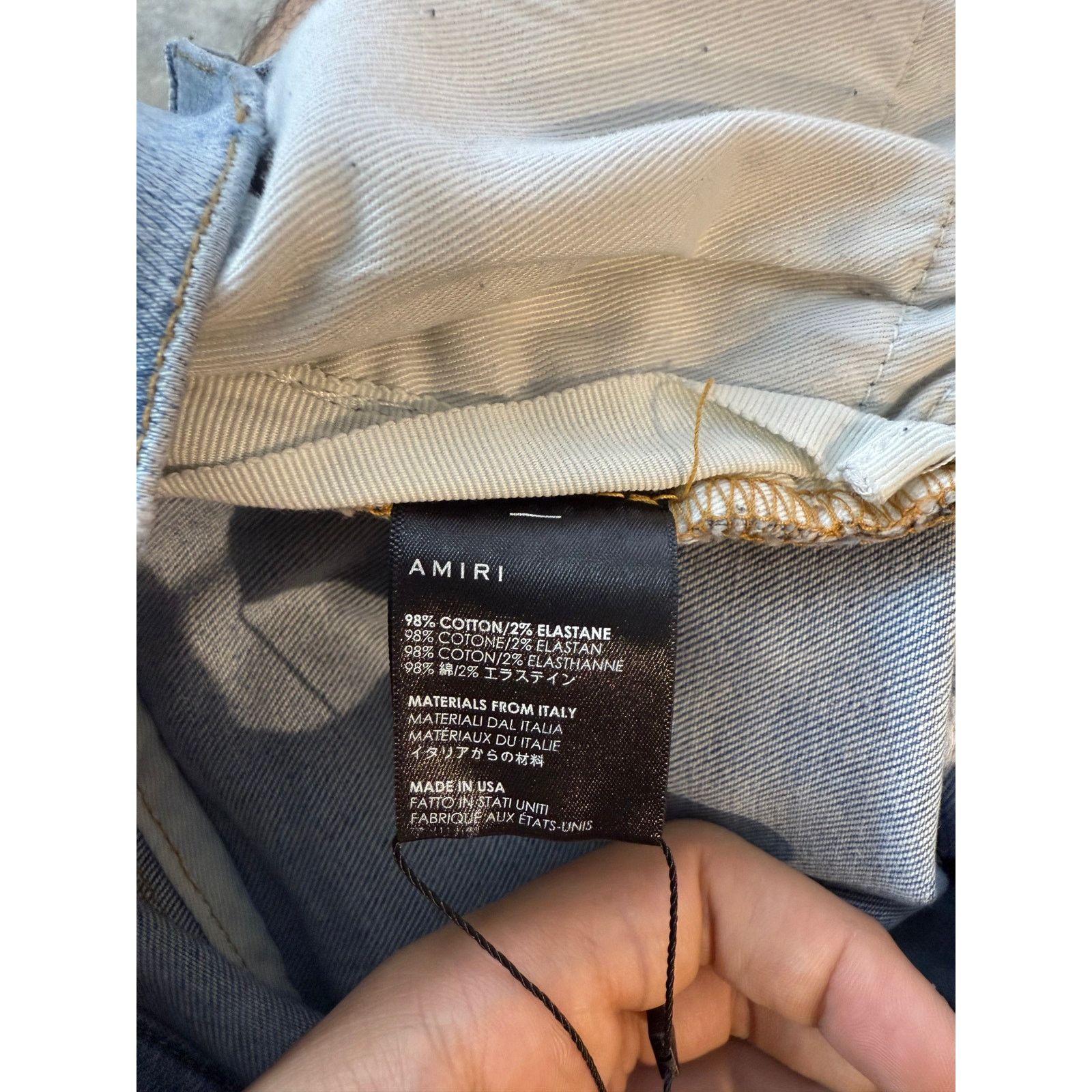 Amiri Amiri Light Wash Cheetah Jeans Used 30 Size US 30 / EU 46 - 5 Thumbnail
