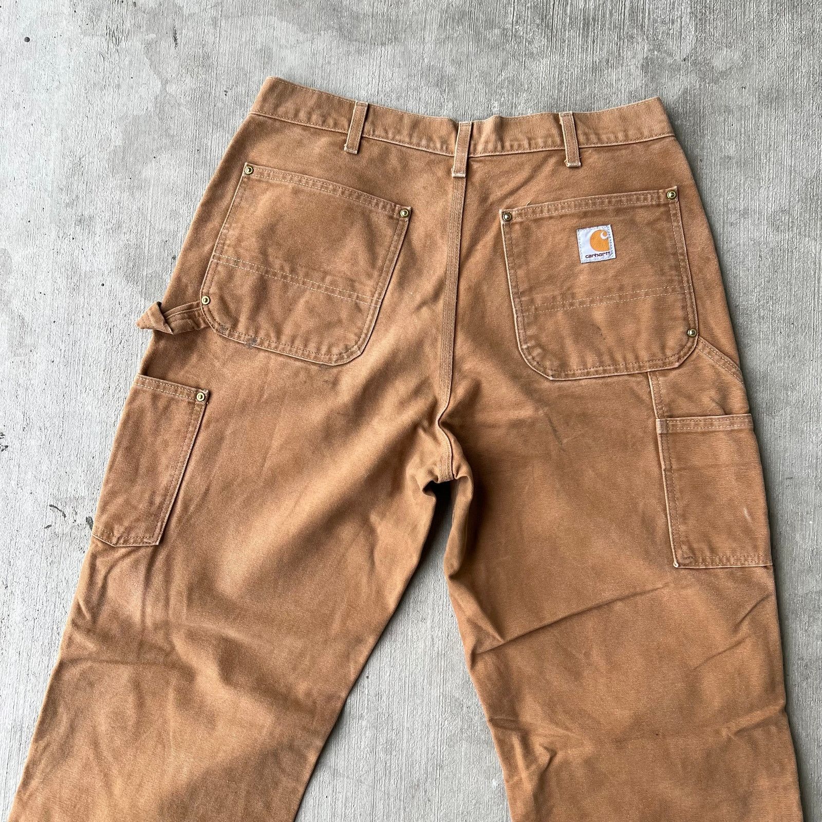 Carhartt × Vintage Carhartt brown double knee work wear carpenter pants Size US 32 / EU 48 - 6 Thumbnail