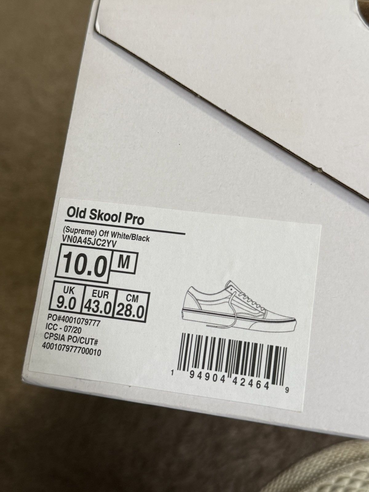 Supreme × Vans Supreme X Vans “Grid” White Gum bottom Size US 10 / EU 43 - 13 Thumbnail