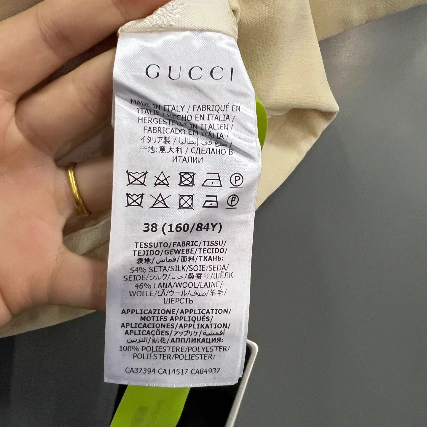 Gucci GUCCI logo wool short sleeve jacket 38 Size S / US 4 / IT 40 - 4 Thumbnail