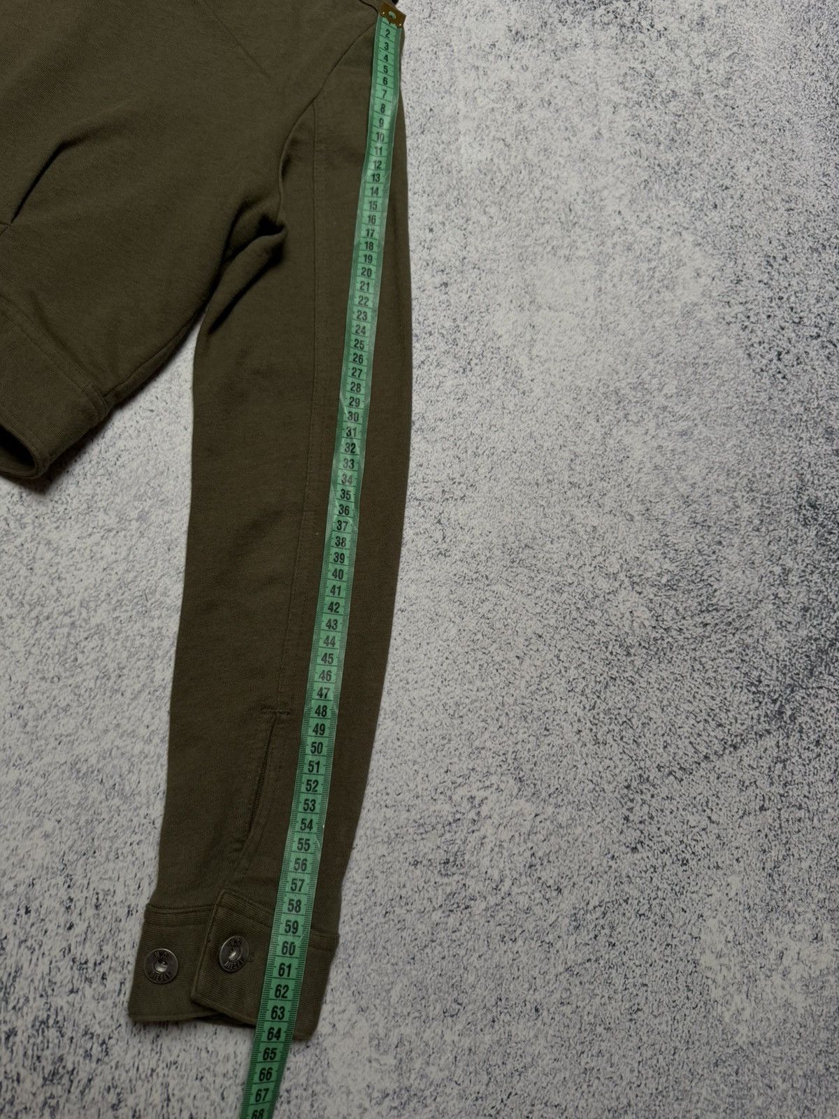 Diesel Archive 90/00s Diesel Cropped Military Green Jacket Y2K RARE Size S / US 4 / IT 40 - 15 Thumbnail