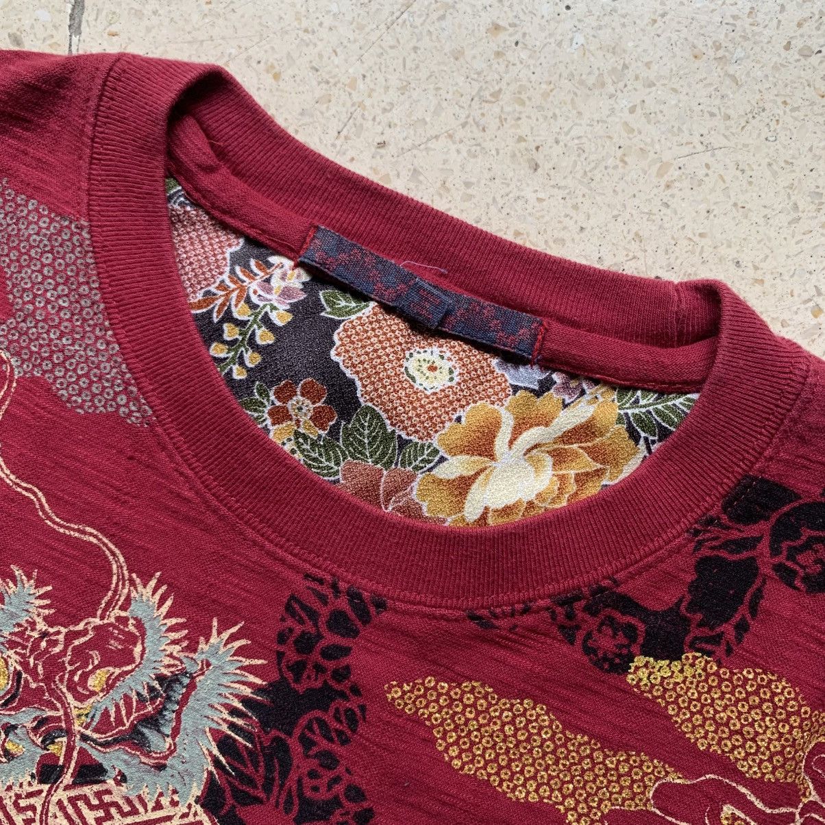 Karakuri Tamashii Vtg 2000's japanese sukajan souvenir gold dragon print Size US L / EU 52-54 / 3 - 3 Thumbnail