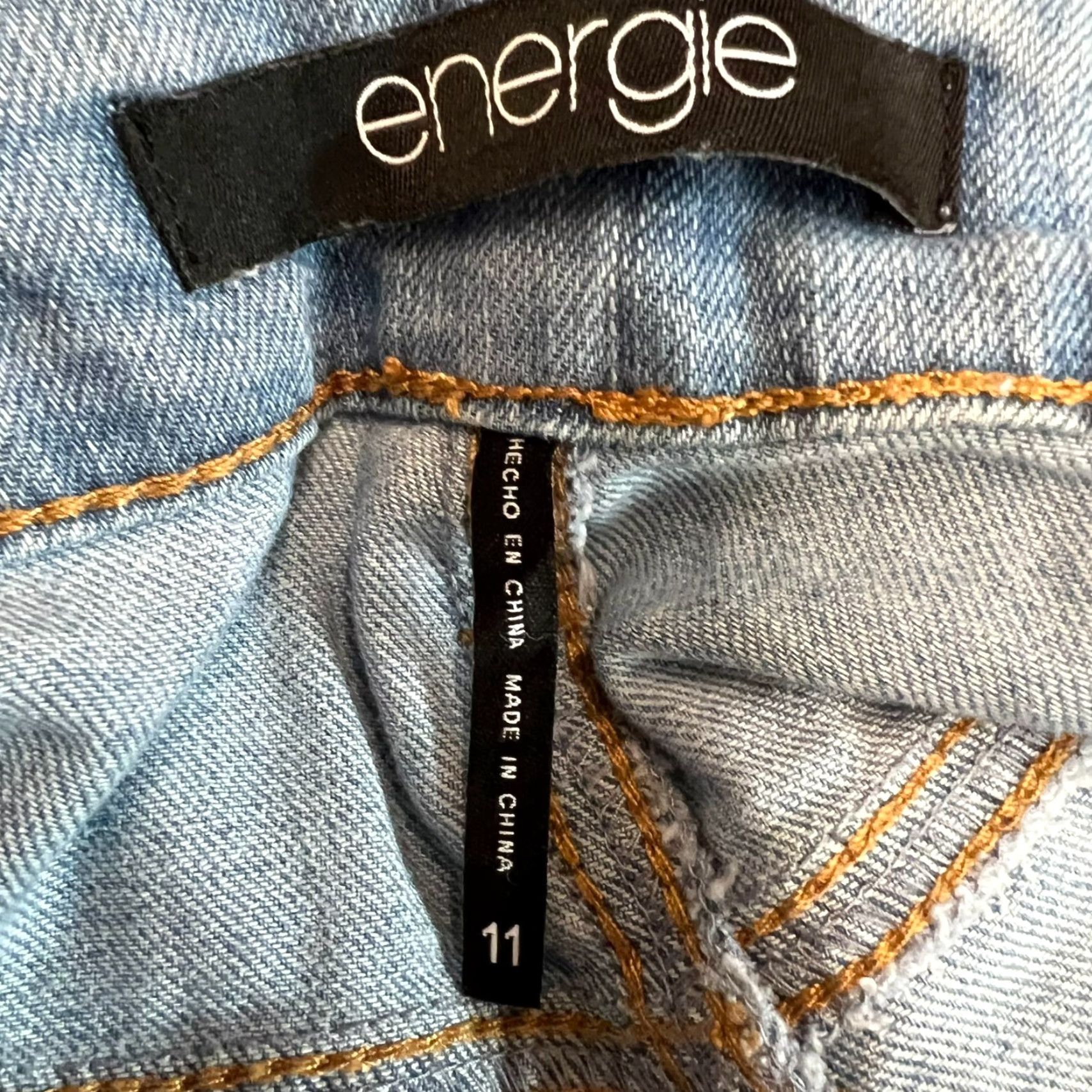 Energie Energie Blue Denim Mini Skirt Womens Size 11 Casual 90s American Size 32" / US 10 / IT 46 - 5 Thumbnail