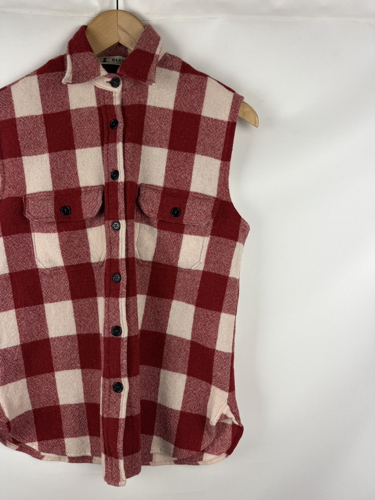 Barena Venezia Barena Venezia Sleeveless Plaid Wool Button Up Shirt Vest Size S / US 4 / IT 40 - 3 Thumbnail