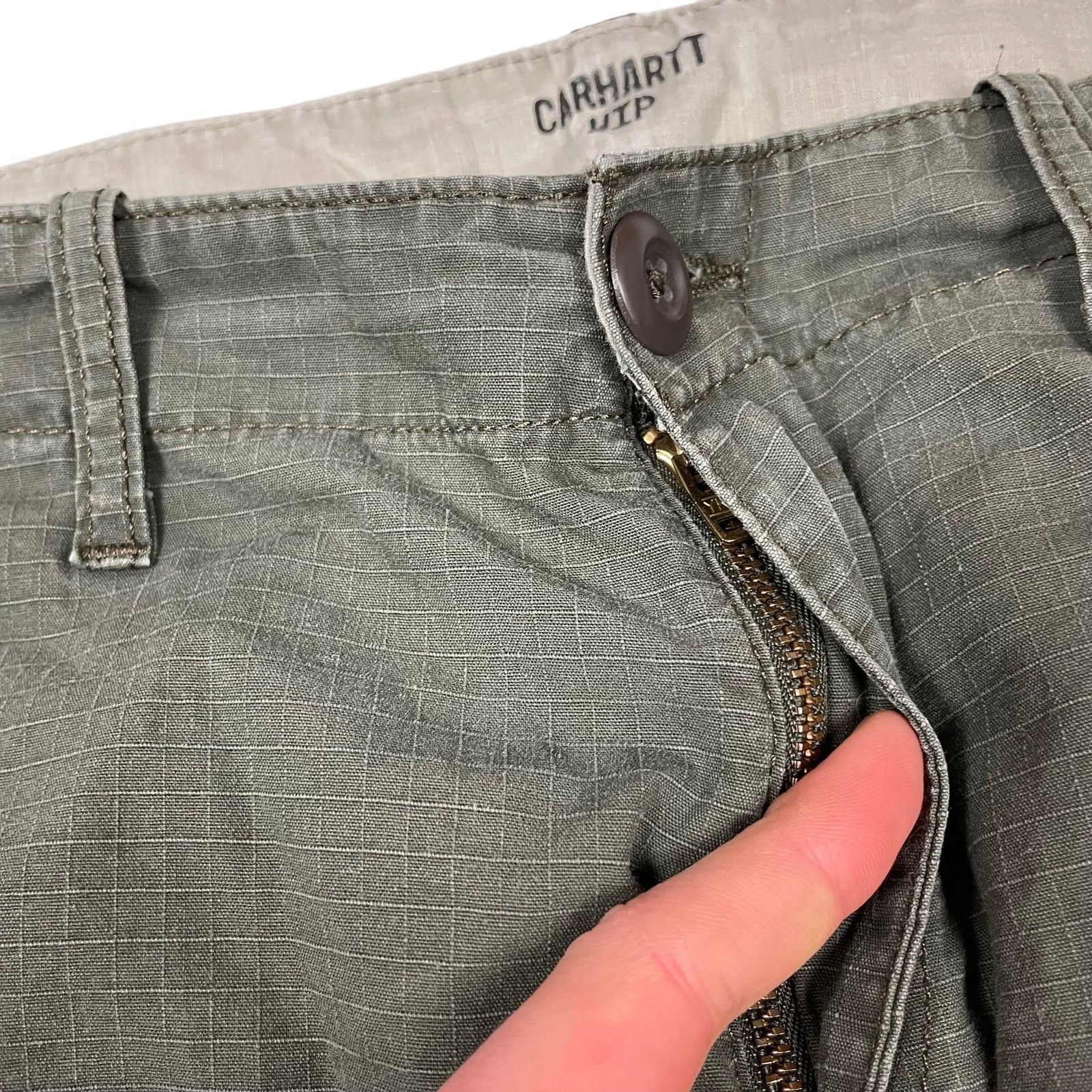 Carhartt Carhartt WIP Men's Green Cotton Cargo Aviation Pants 28x34 Size US 28 / EU 44 - 9 Thumbnail