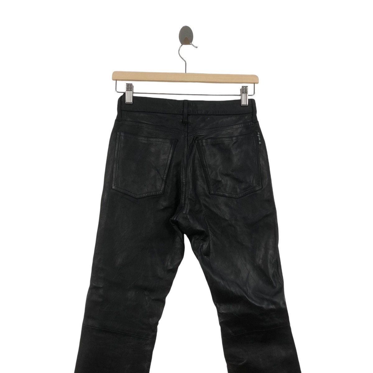 Genuine Leather × agnes b. Designer AGNES B PARIS France Sheep Leather Hina Pant Size US 26 / EU 42 - 6 Thumbnail