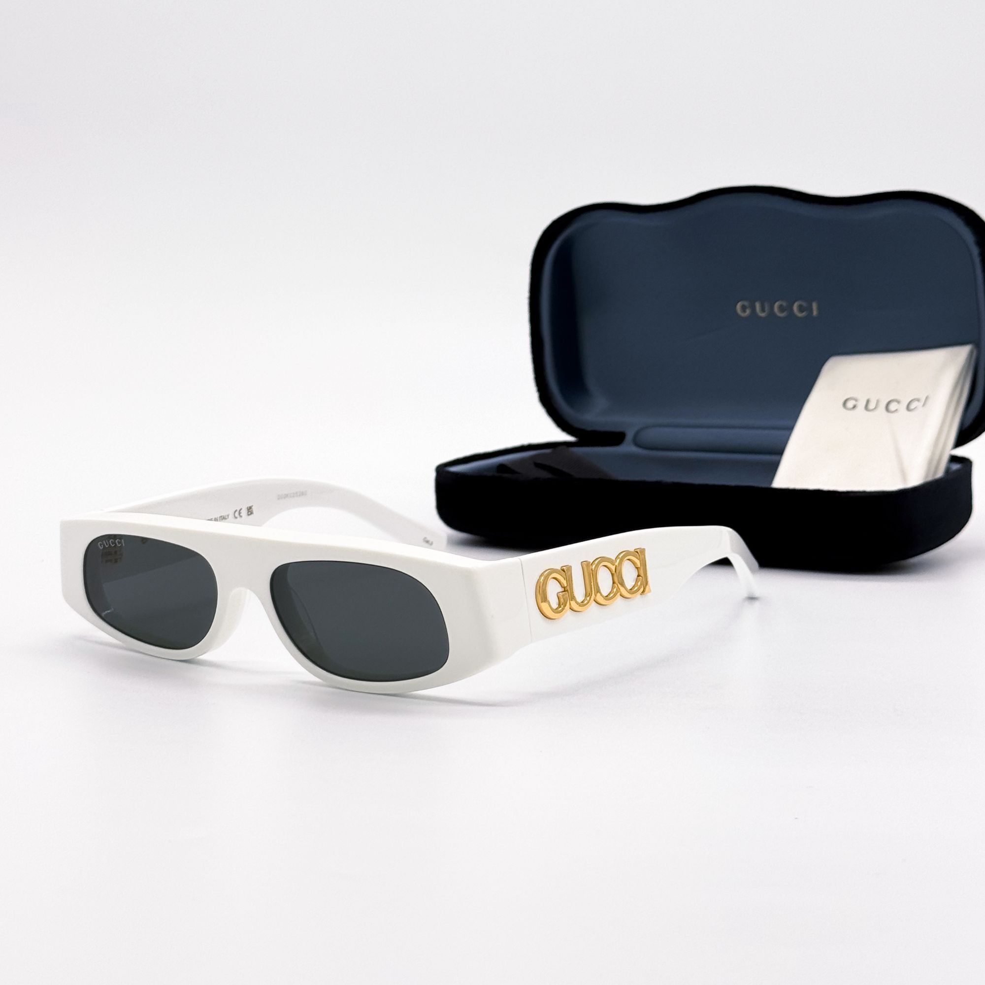 Gucci NEW GUCCI SUNGLASSES GG1771S 002 SQUARE WHITE WOMEN EYEWEAR Size ONE SIZE - 1 Thumbnail