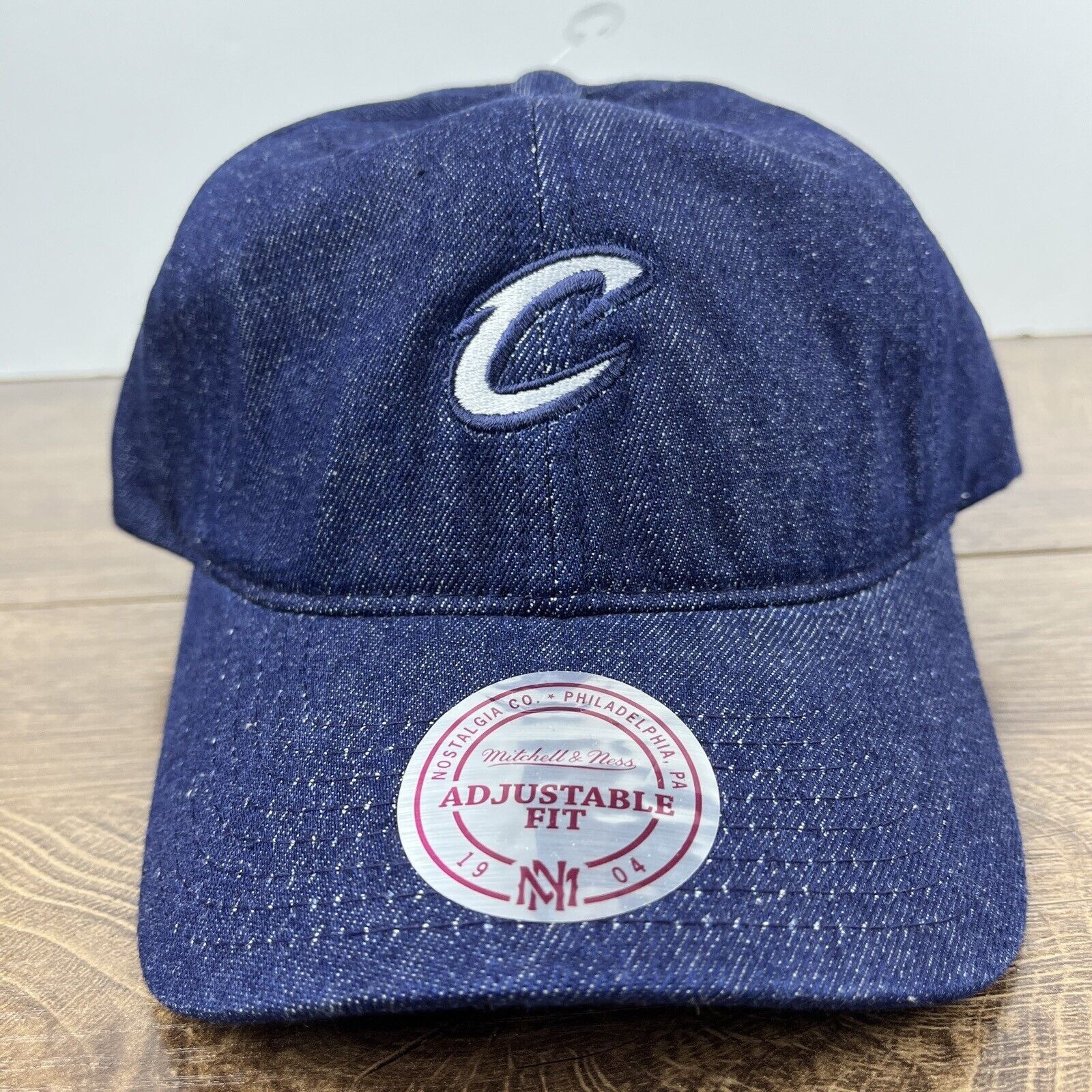 Mitchell & Ness Cleveland Cavaliers Hat NBA Mitchell & Ness Blue Hat Adjusta Size ONE SIZE - 3 Thumbnail