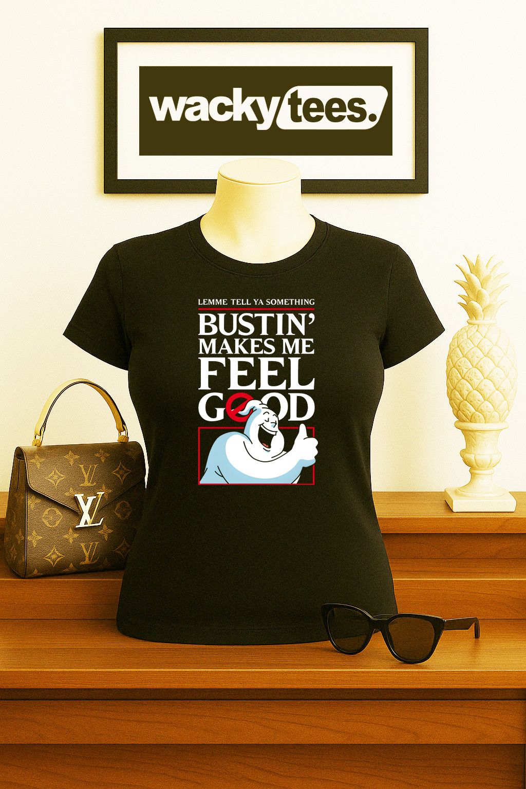 Other Bustin Makes Me Feel Good Ghost Parody Graphic Tee Shirt Size US L / EU 52-54 / 3 - 5 Thumbnail